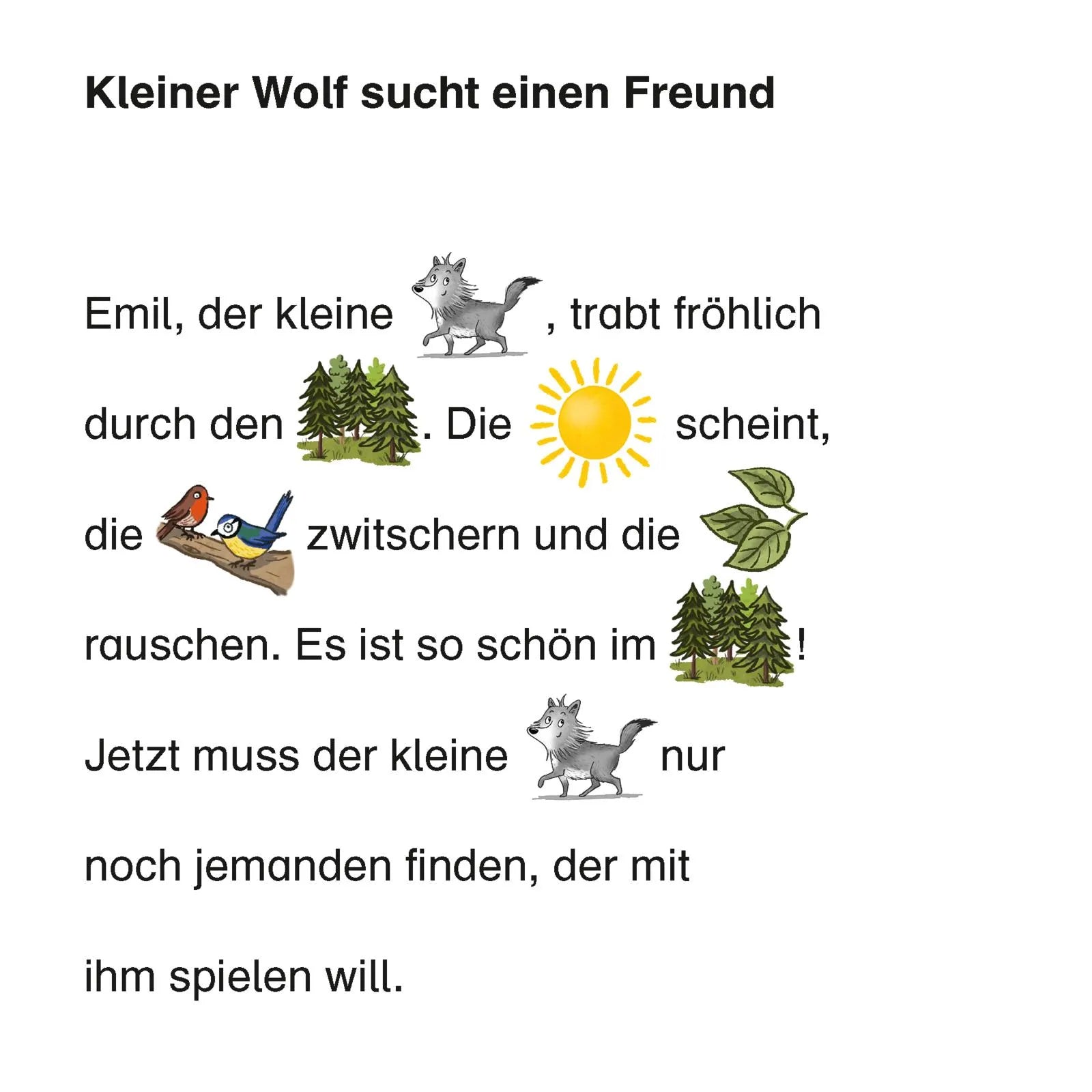 Julie Leuze - Maxi Pixi 470: Der kleine Wolf findet einen Freund