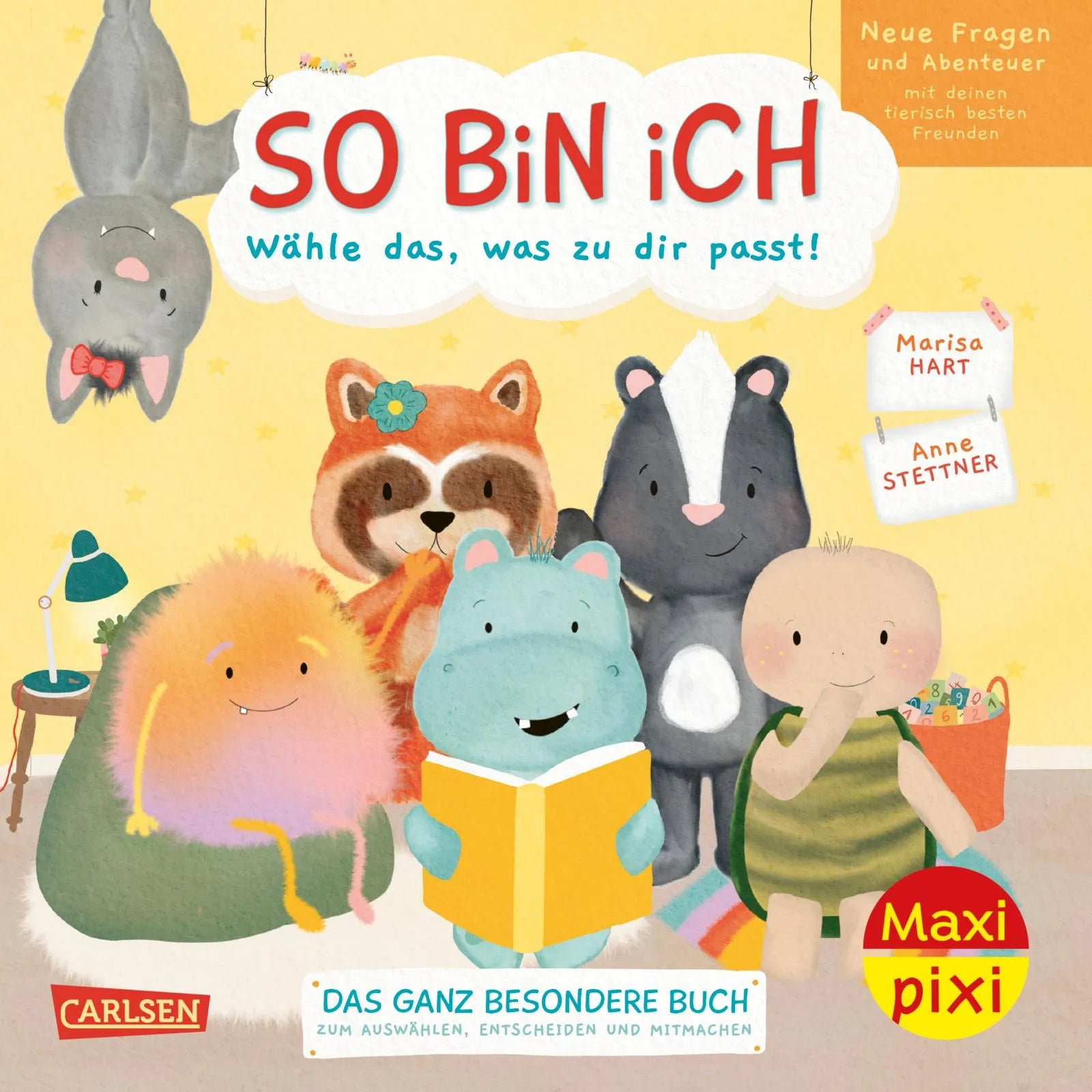 Buchcover von 'Maxi Pixi 481: So bin ich: Neue Fragen und Abenteuer mit deinen tierisch besten Freunden' - Taschenbuch von Marisa Hart