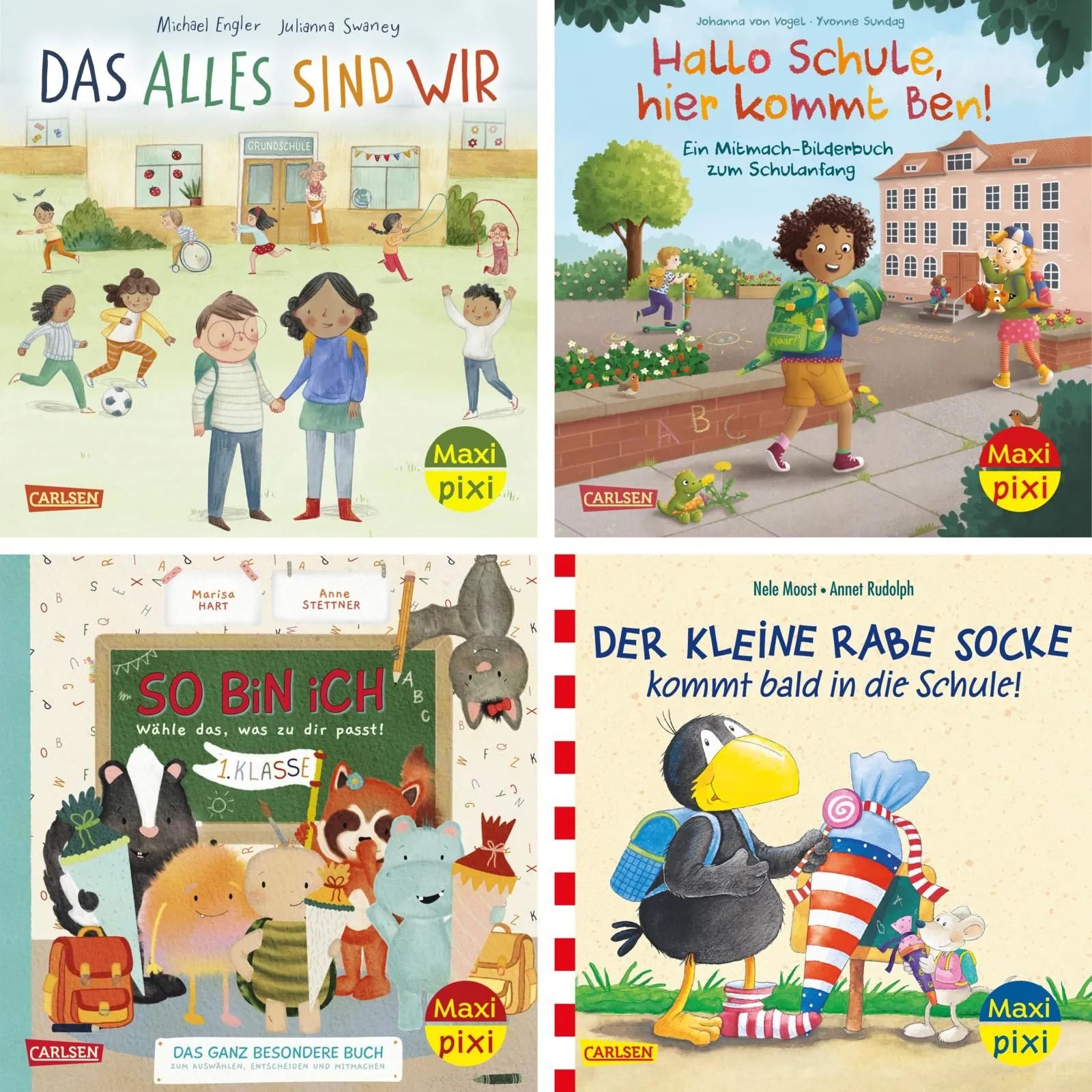 Cover: Maxi-Pixi-4er-Set 125: Bald bin ich ein Schulkind! (Buch) von Diverse