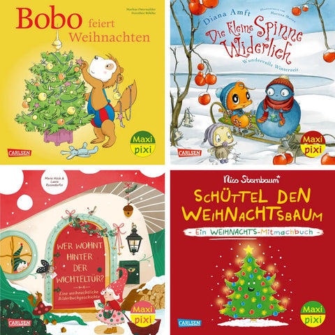 Maxi-Pixi-4er-Set 128: Winter, Wichtel, Weihnachtszeit