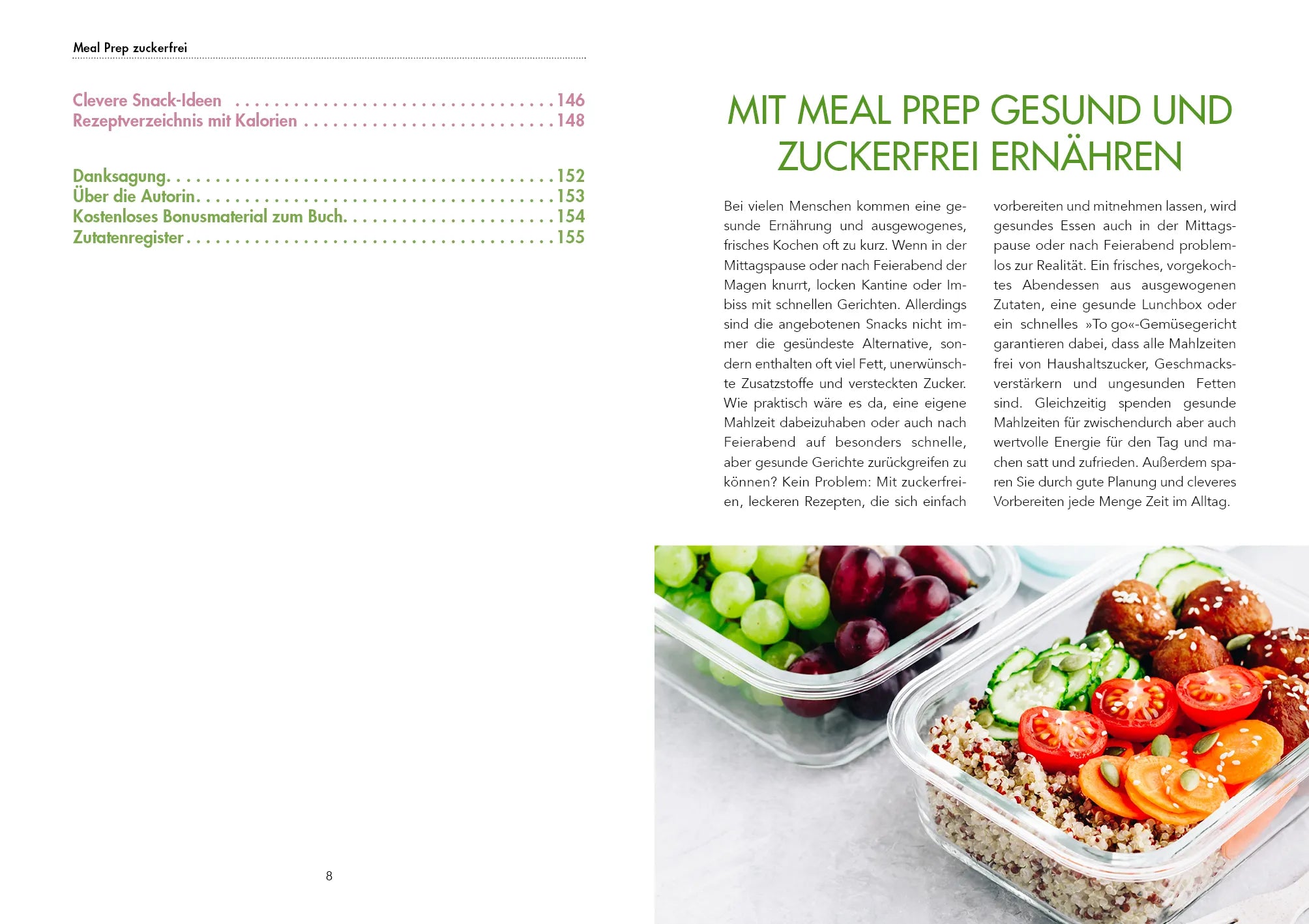 Innenansicht von 'Meal Prep zuckerfrei' - Taschenbuch