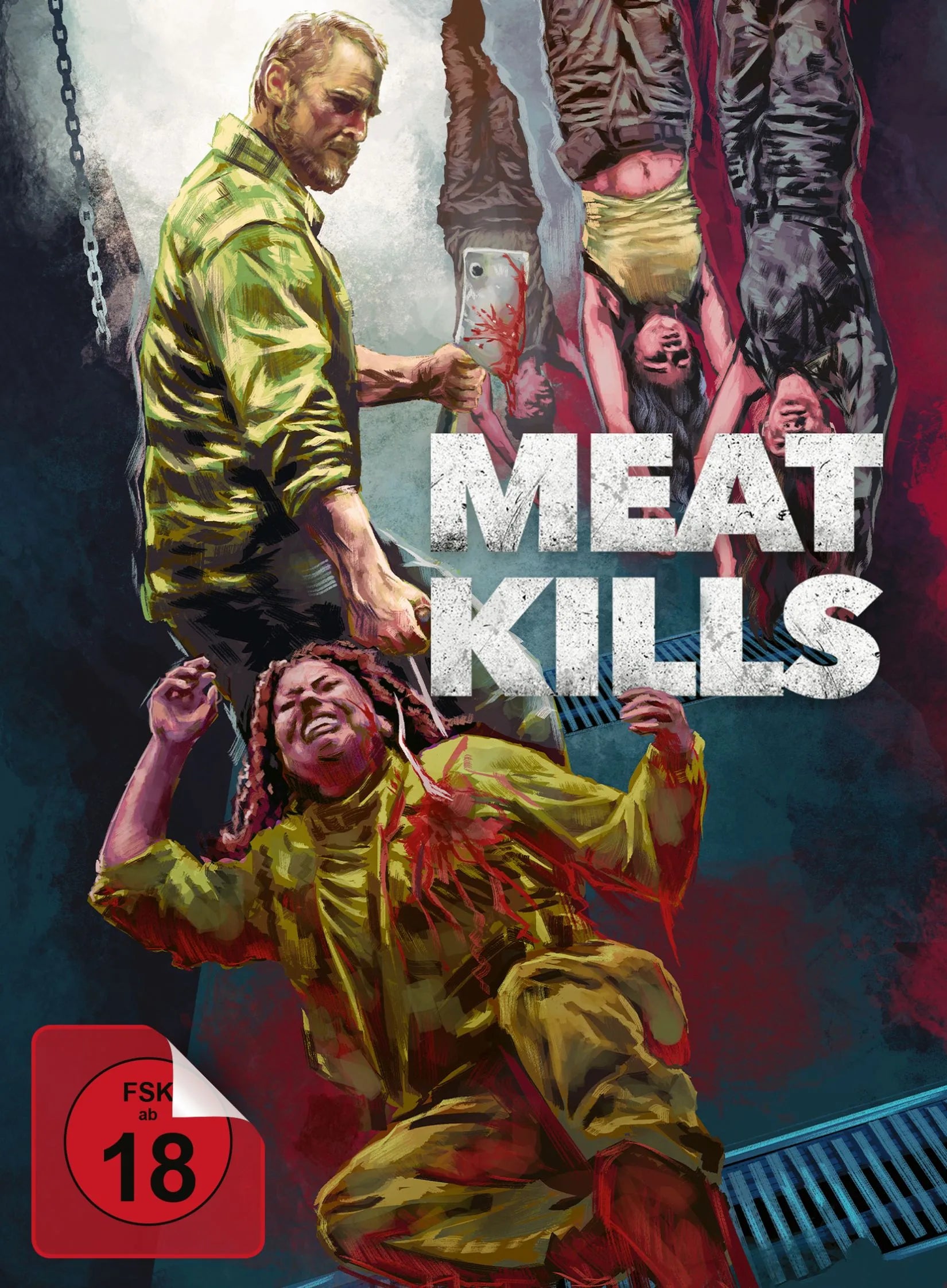 Blu-ray-Cover: Meat Kills (uncut) - 2-Disc Limited Edition Mediabook (Blu-ray + DVD) - Cover B. Regie: Martijn Smits