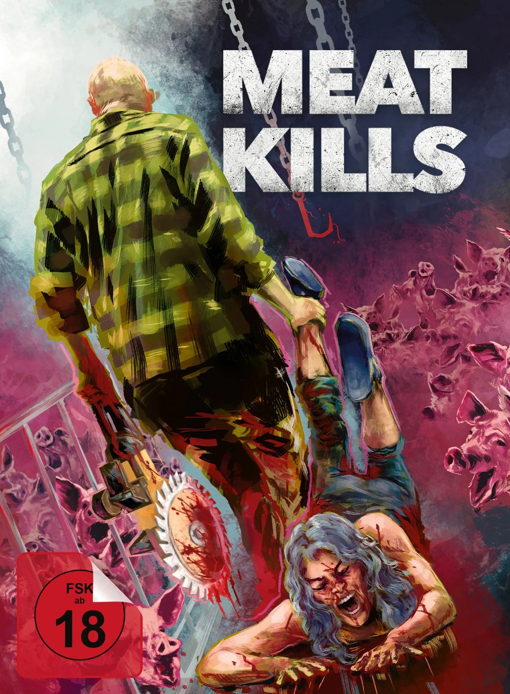 Blu-ray-Cover: Meat Kills (uncut) - 2-Disc Limited Edition Mediabook (Blu-ray + DVD) - Cover D. Regie: Martijn Smits