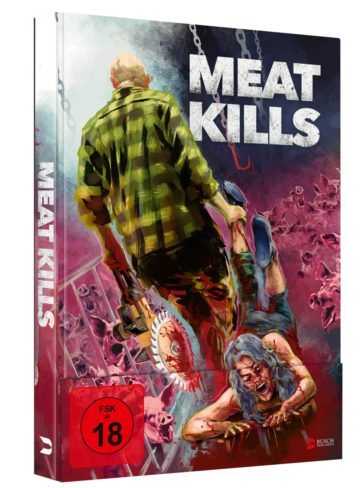 Produktansicht 1 von Meat Kills (uncut) - 2-Disc Limited Edition Mediabook (Blu-ray + DVD) - Cover D - Blu-ray – Mediabook