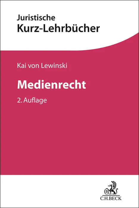 Buchcover von 'Medienrecht' - Taschenbuch von Kai Lewinski