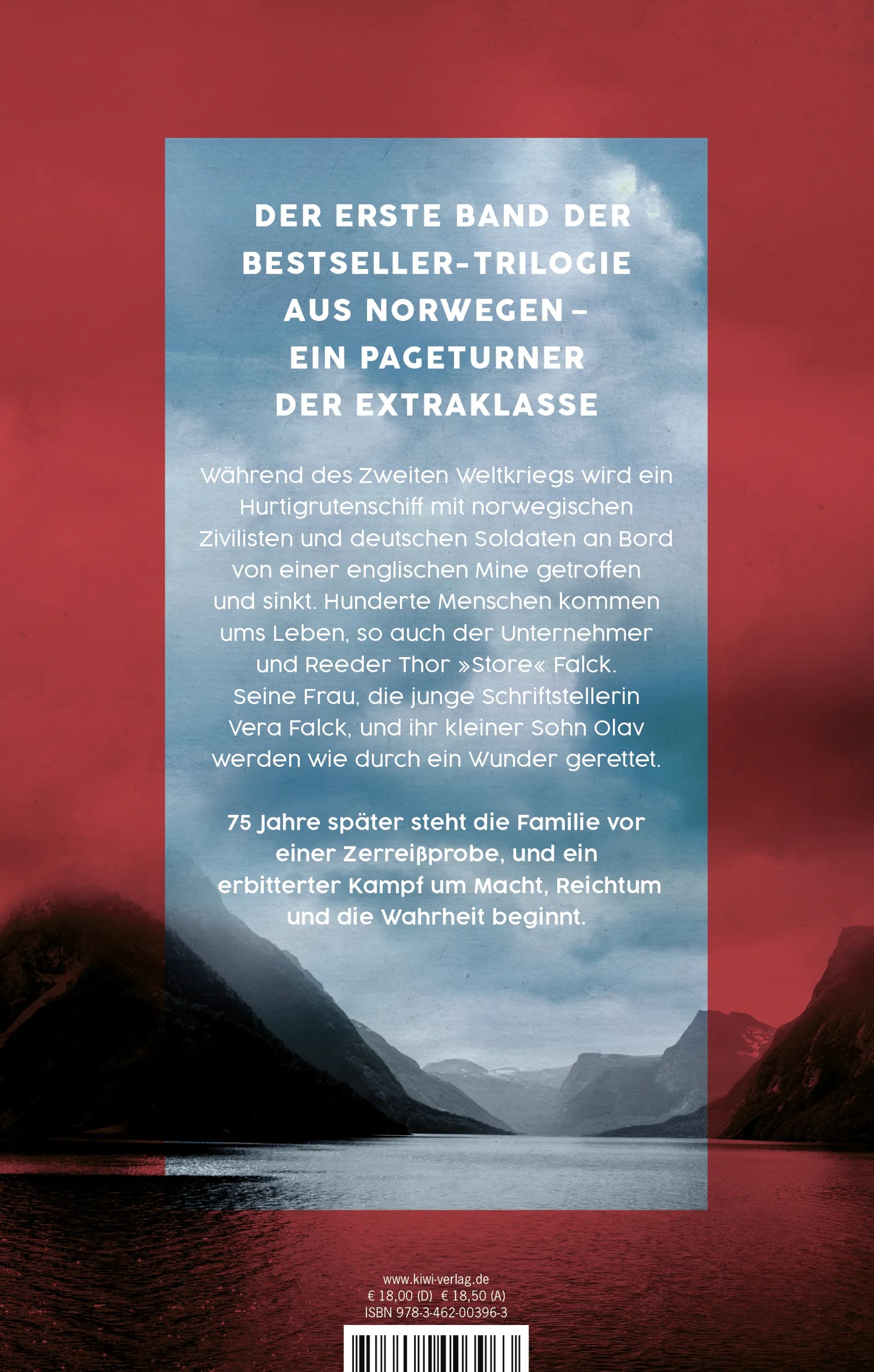 Buchrückseite von 'Meeresfriedhof' mit Klappentext - Paperback