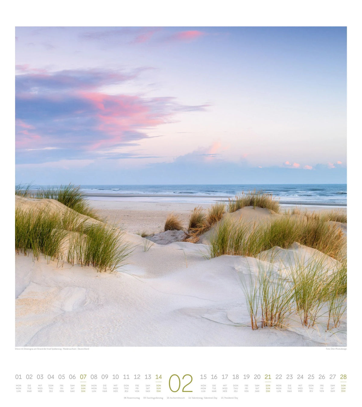 Meeresstille Kalender 2027 – Ansicht