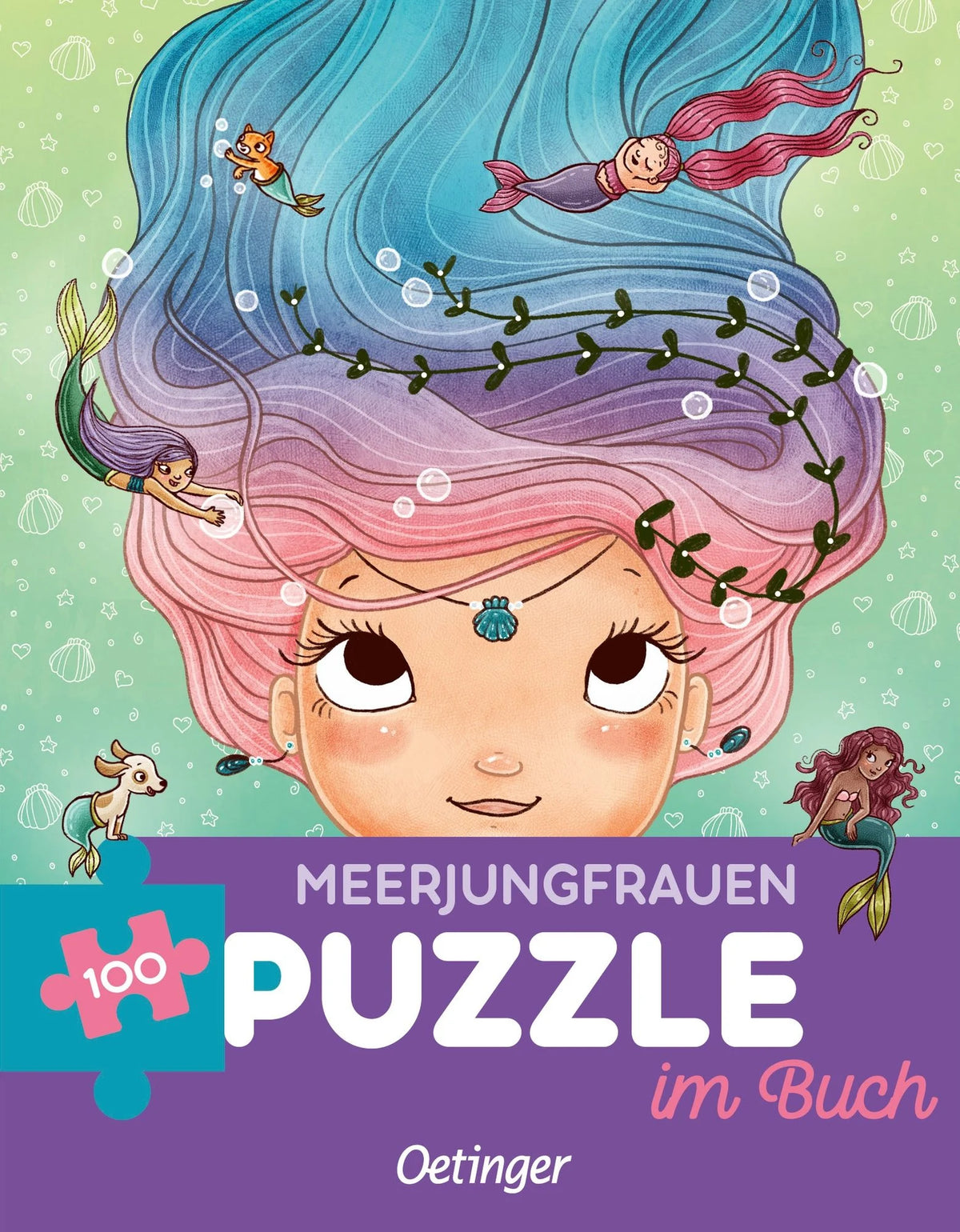 Meerjungfrauen. Puzzle im Buch. 100 Teile – Ansicht