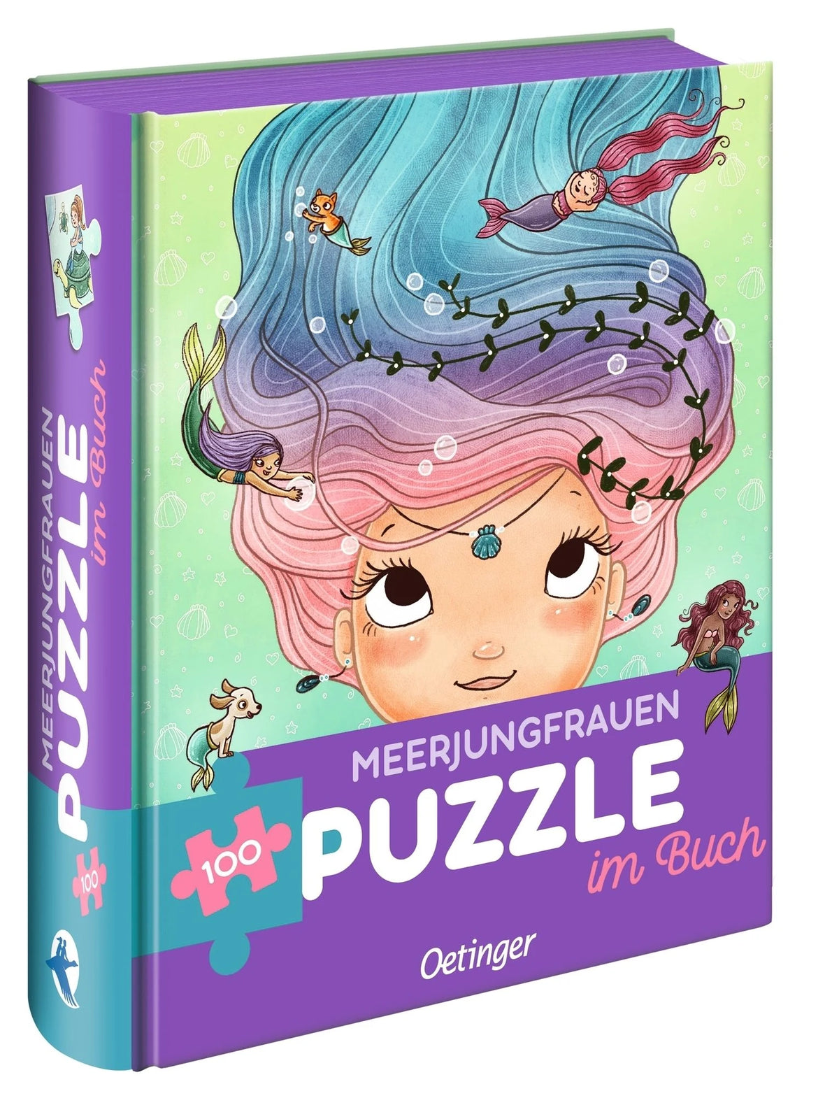 Kinderpuzzle: Meerjungfrauen. Puzzle im Buch. 100 Teile