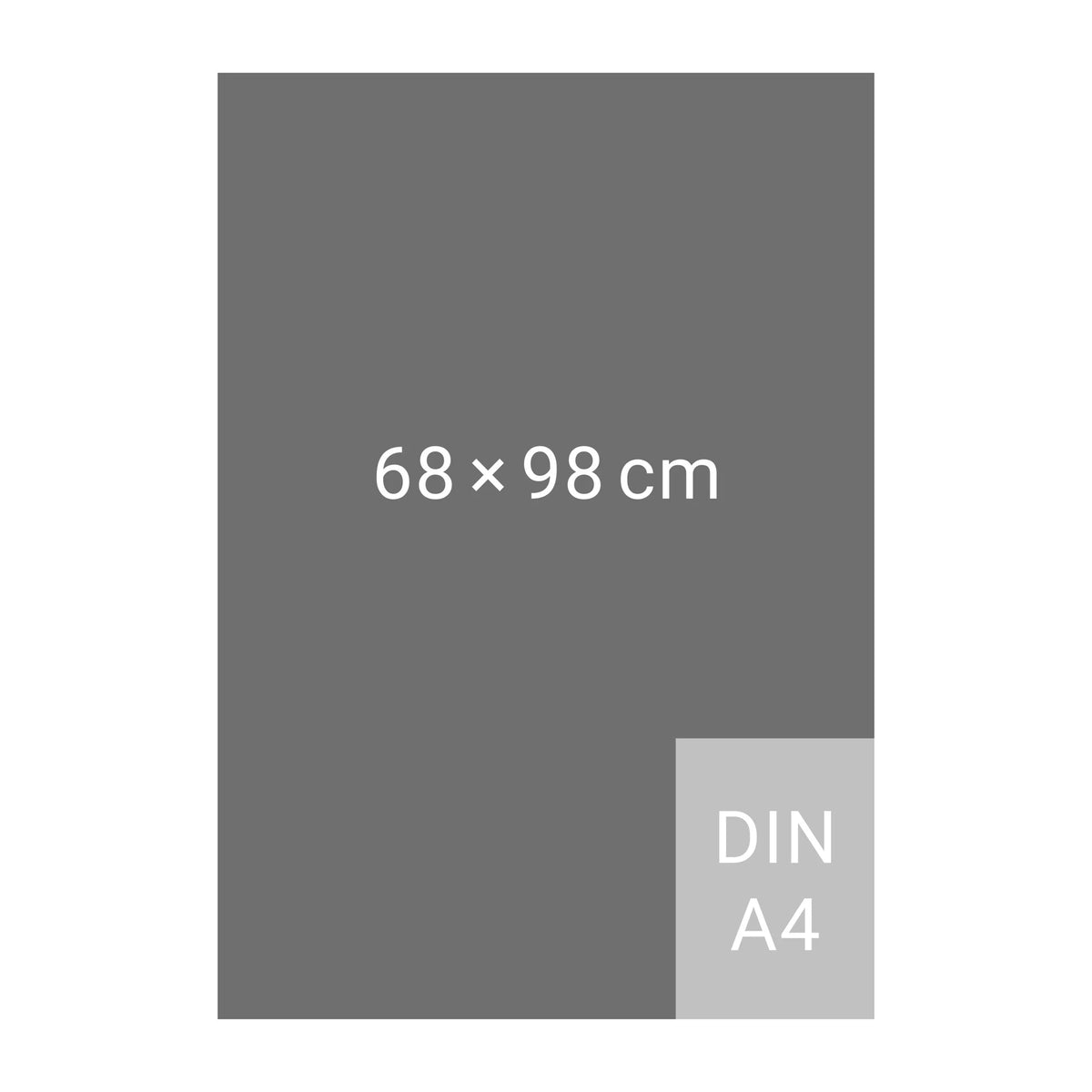 Mega-Posterplaner, silber 2027 – Ansicht