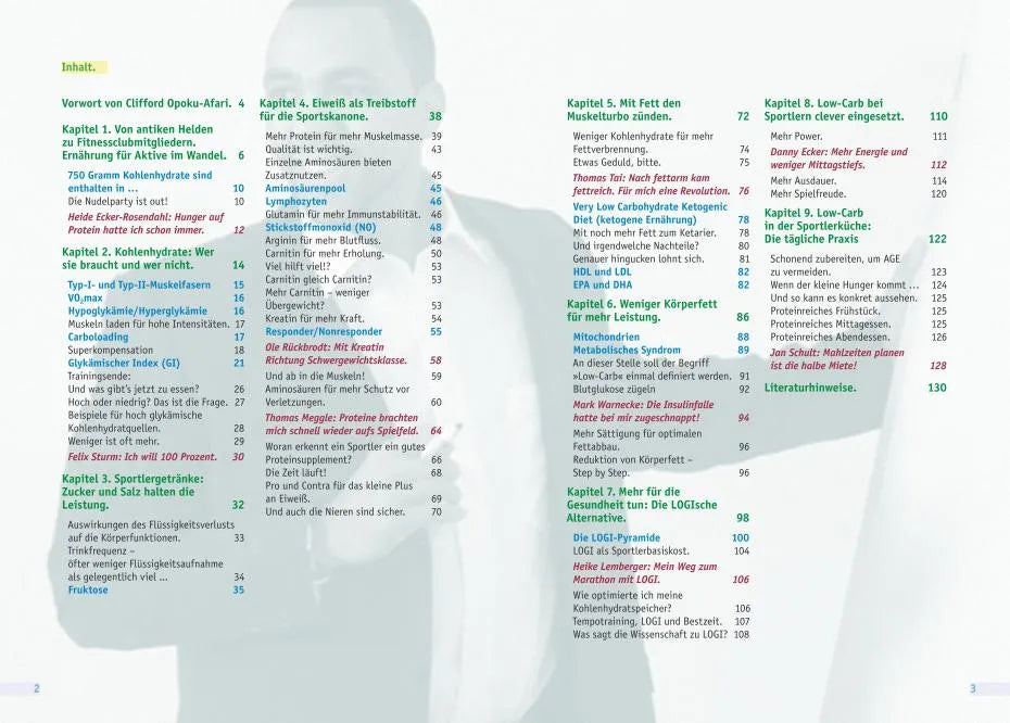 Innenansicht von 'Mehr vom Sport' - Taschenbuch