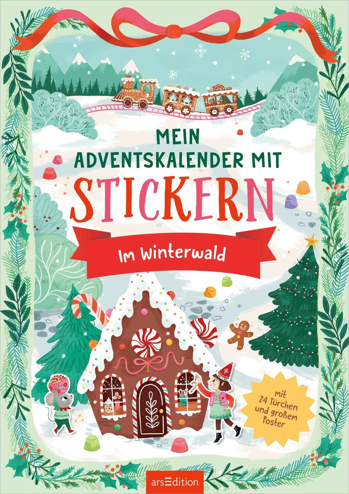 Mein Adventskalender mit Stickern – Im Winterwald – Ansicht