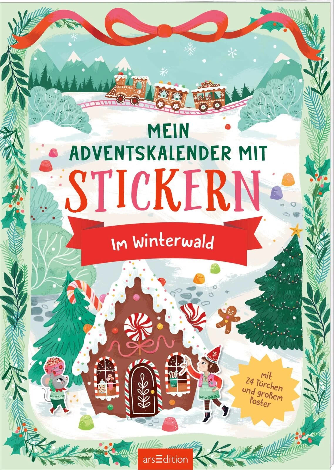 Adventskalender: Mein Adventskalender mit Stickern – Im Winterwald