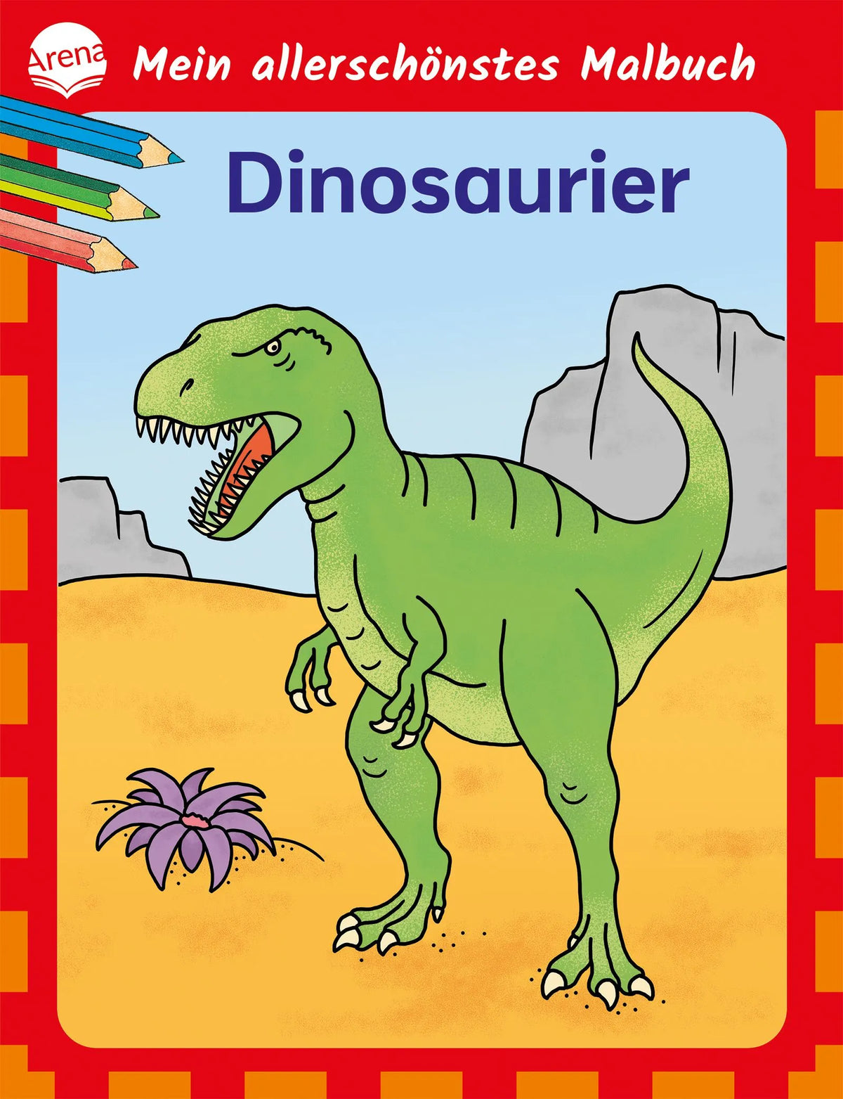Cover: Mein allerschönstes Malbuch. Dinosaurier (Taschenbuch) von Birgitta Nicolas