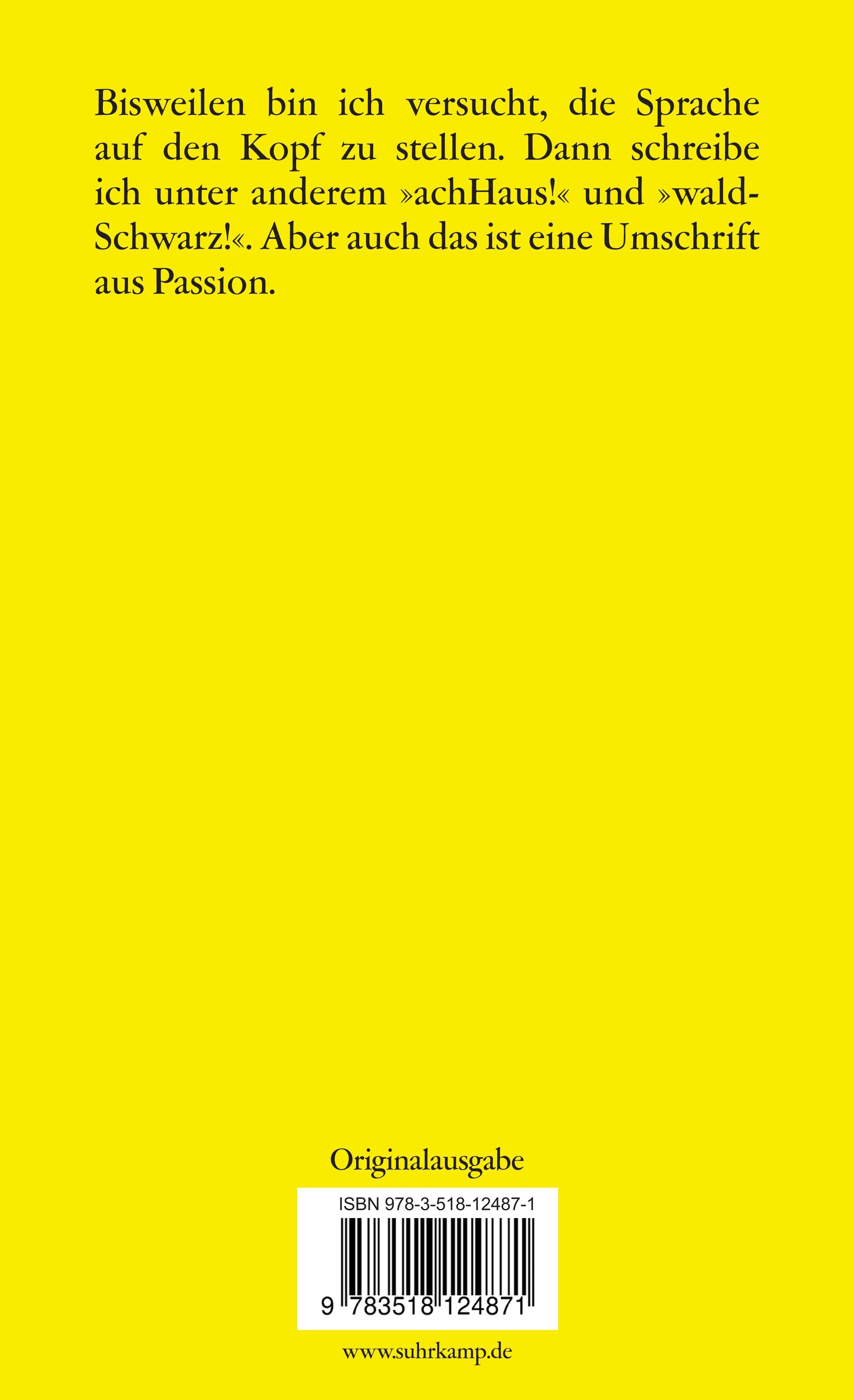 Buchrückseite von 'Mein andalusisches Schwarzwalddorf' mit Klappentext - Taschenbuch