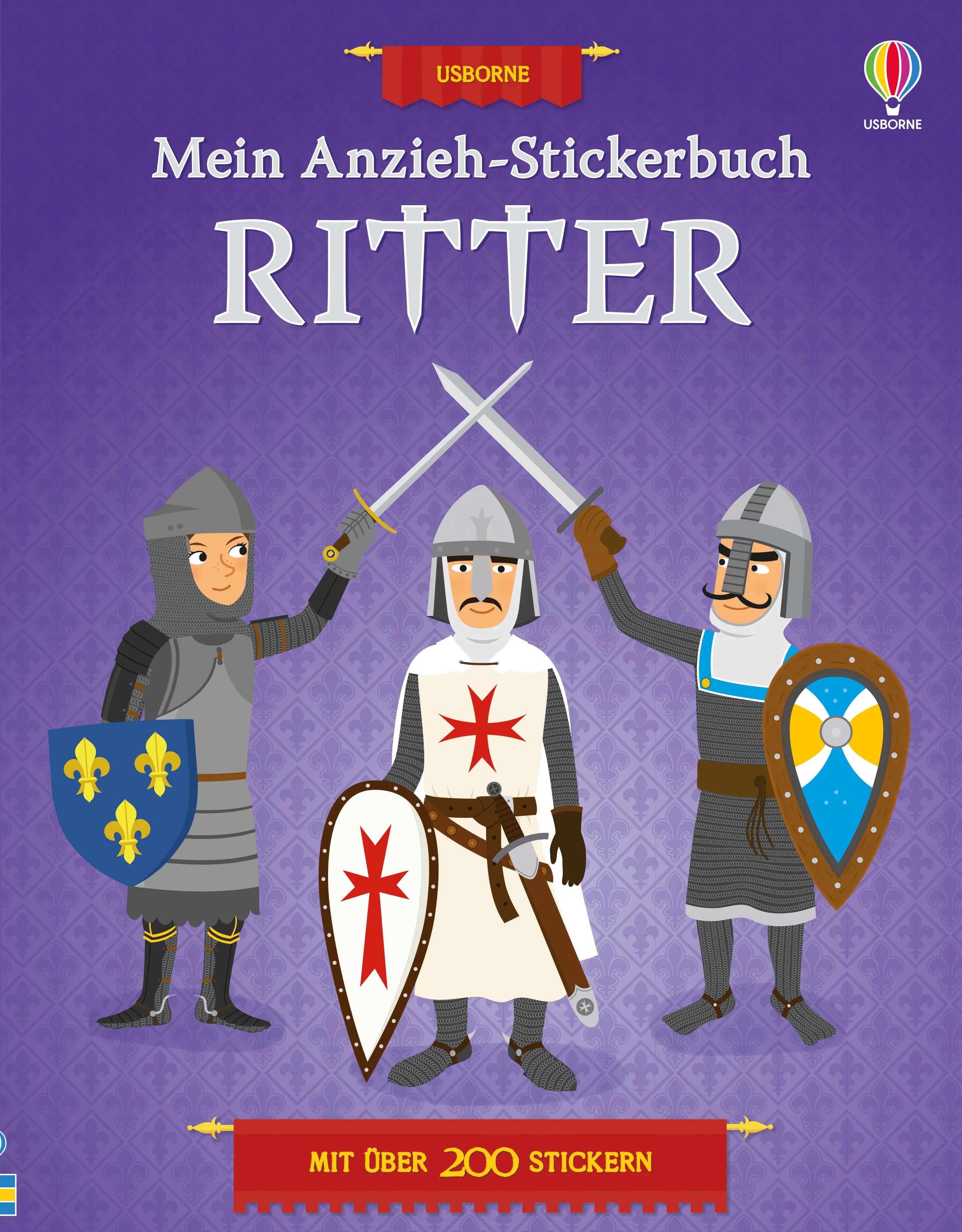 Buchcover von 'Mein Anzieh-Stickerbuch: Ritter' - Taschenbuch von Kate Davies