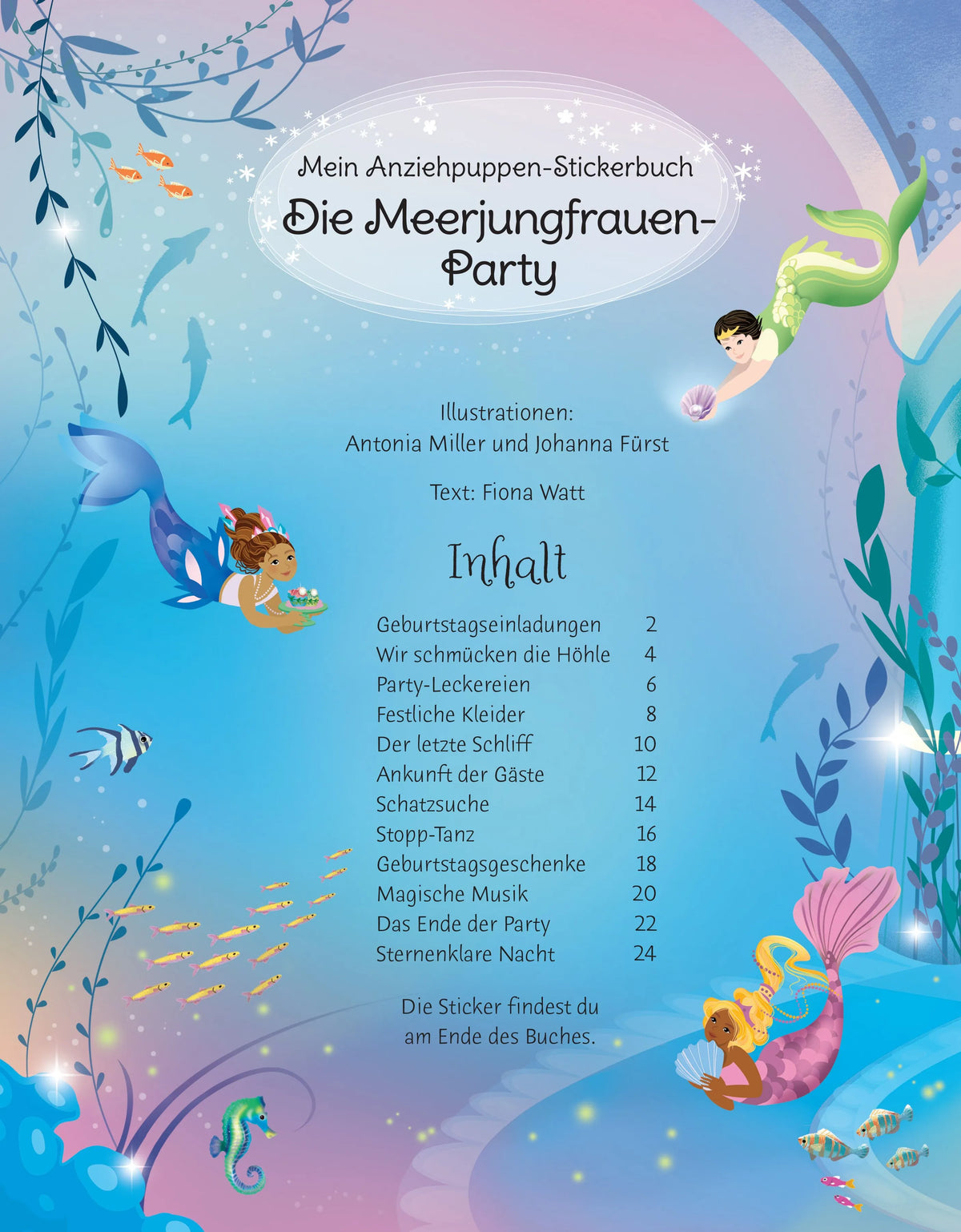 Detailansicht: Mein Anziehpuppen-Stickerbuch: Die Meerjungfrauen-Party (Taschenbuch)
