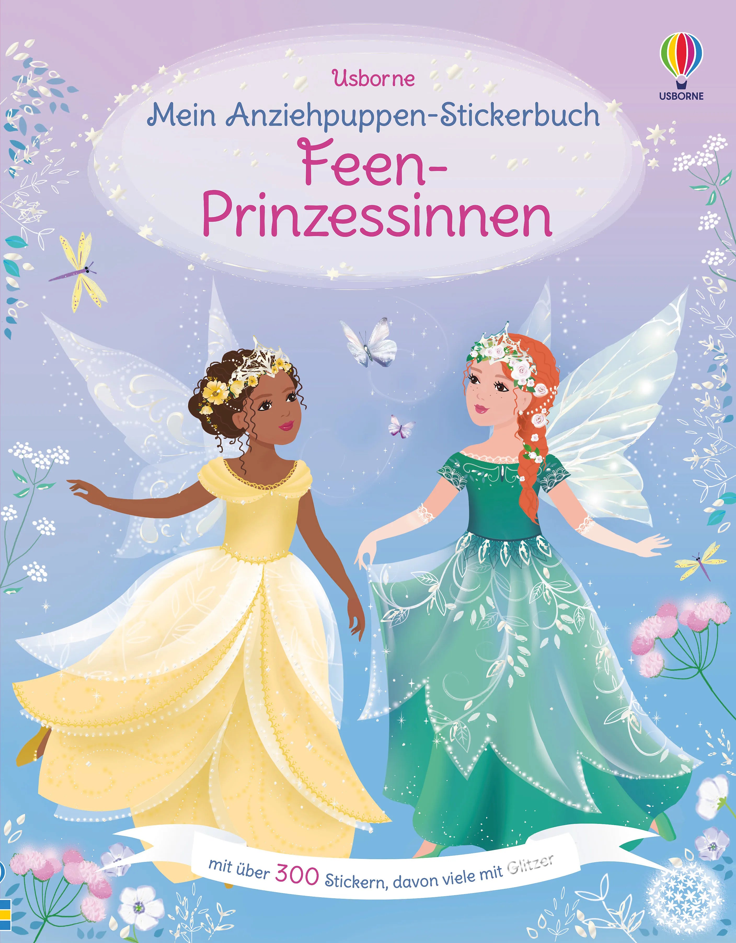Buchcover von 'Mein Anziehpuppen-Stickerbuch: Feen-Prinzessinnen' - Taschenbuch von Fiona Watt
