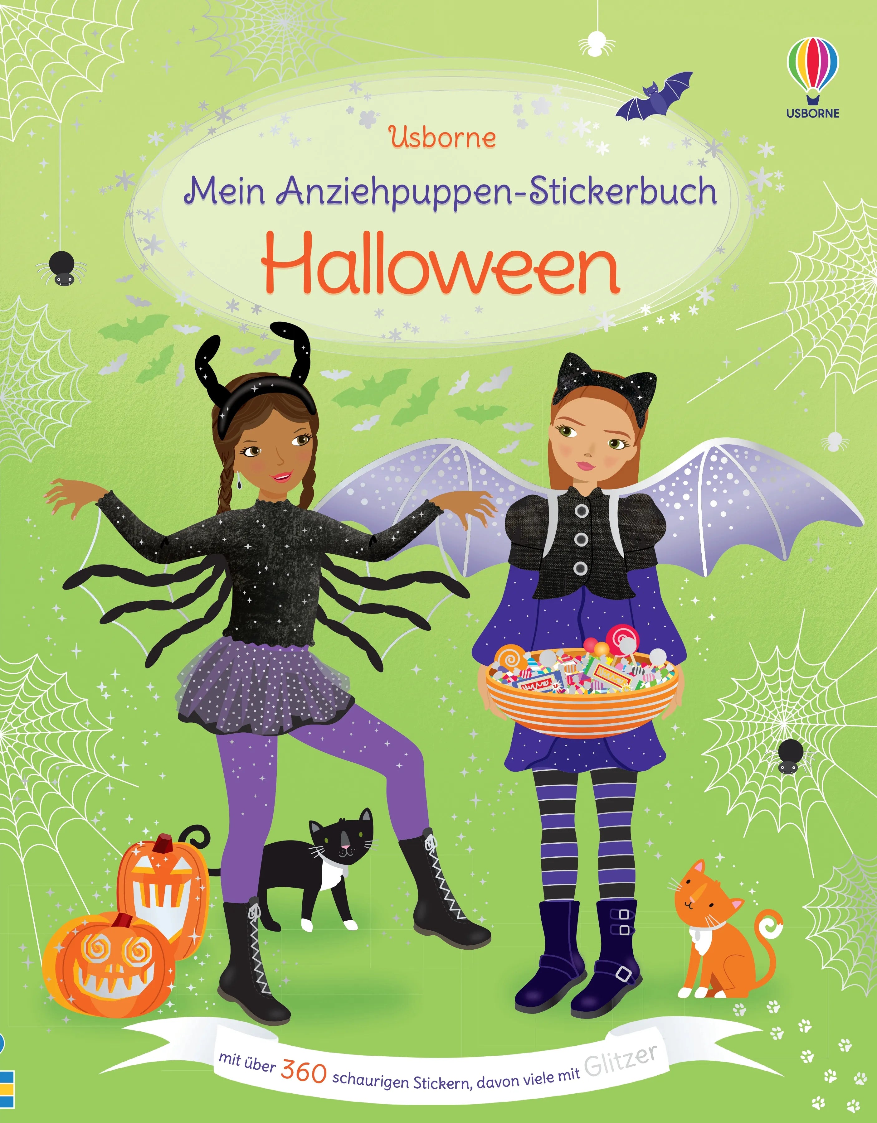 Buchcover von 'Mein Anziehpuppen-Stickerbuch: Halloween' - Taschenbuch von Fiona Watt