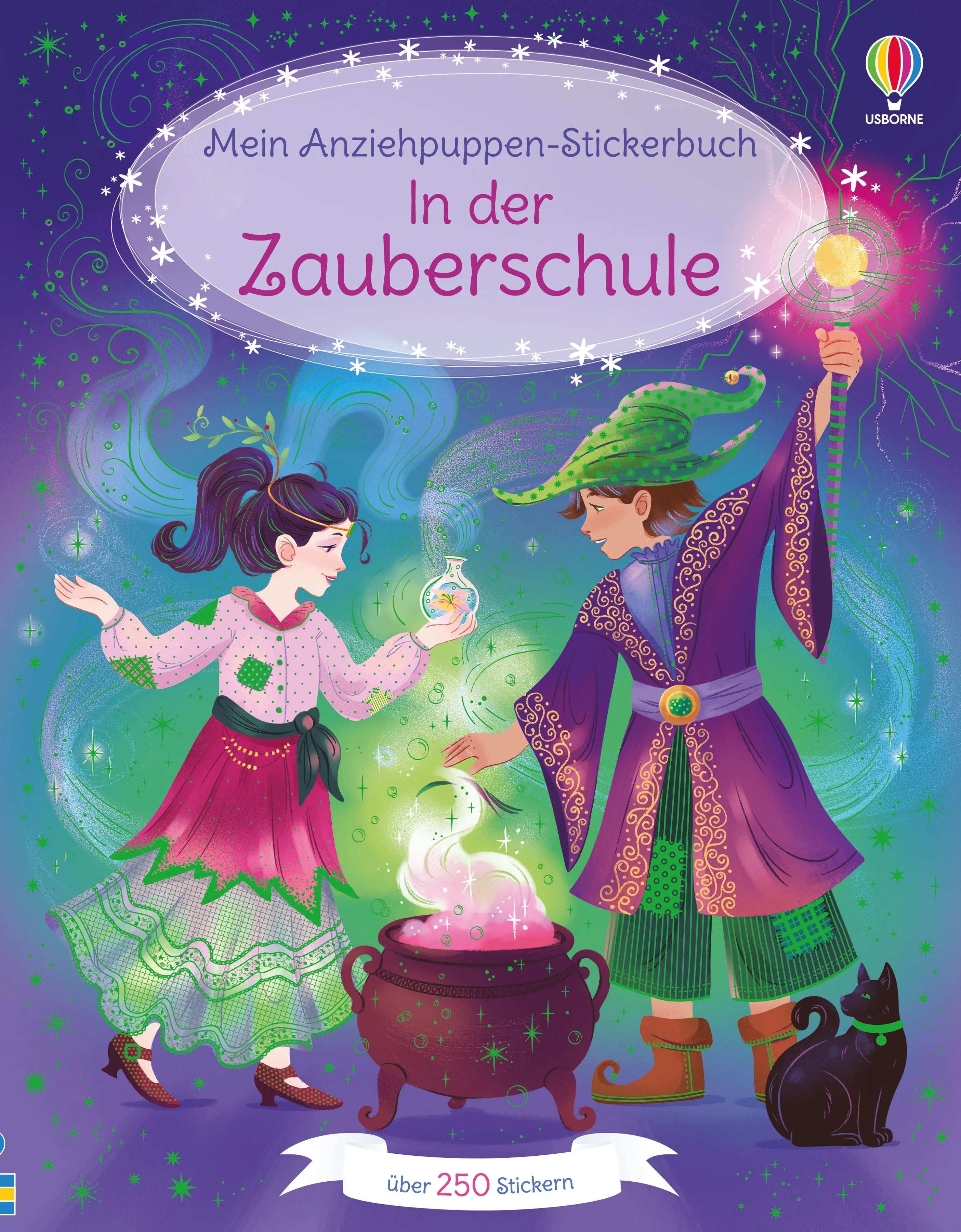 Cover: Mein Anziehpuppen-Stickerbuch: In der Zauberschule (Taschenbuch) von Fiona Watt