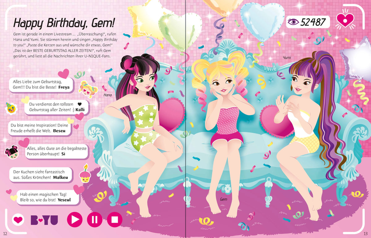 Detailansicht: Mein Anziehpuppen-Stickerbuch: K-Pop-Party (Taschenbuch)