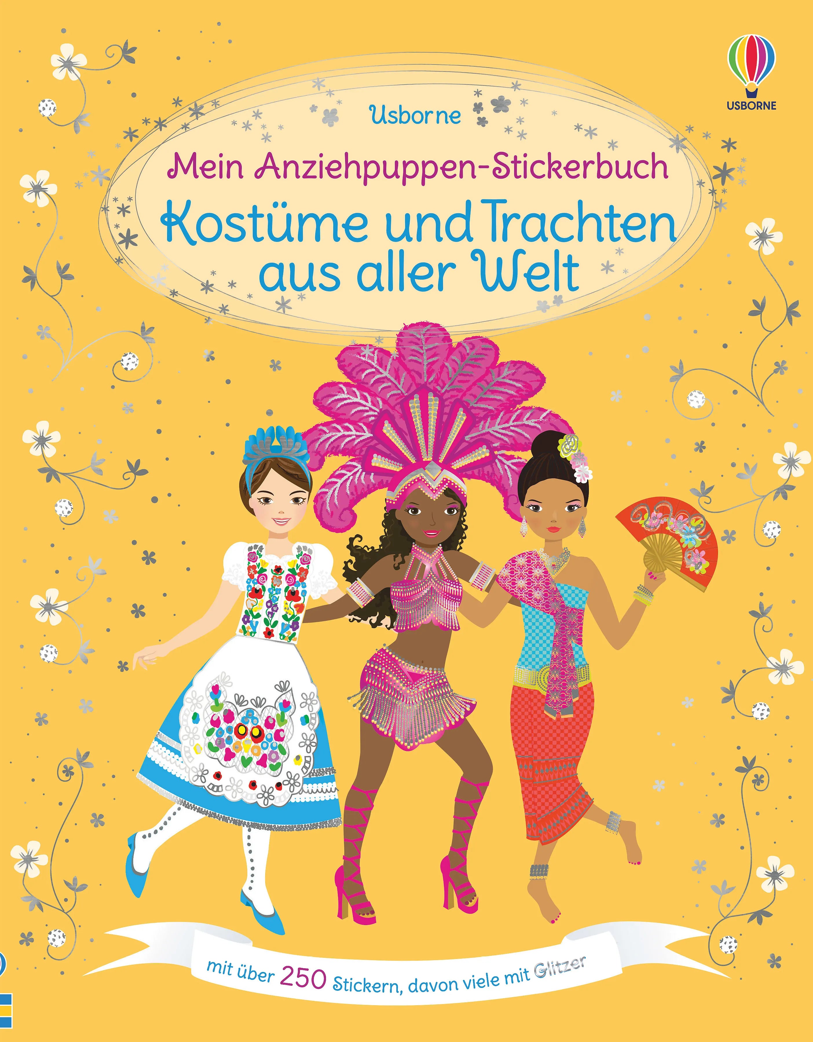 Buchcover von 'Mein Anziehpuppen-Stickerbuch: Kostüme und Trachten aus aller Welt' - Taschenbuch von Emily Bone