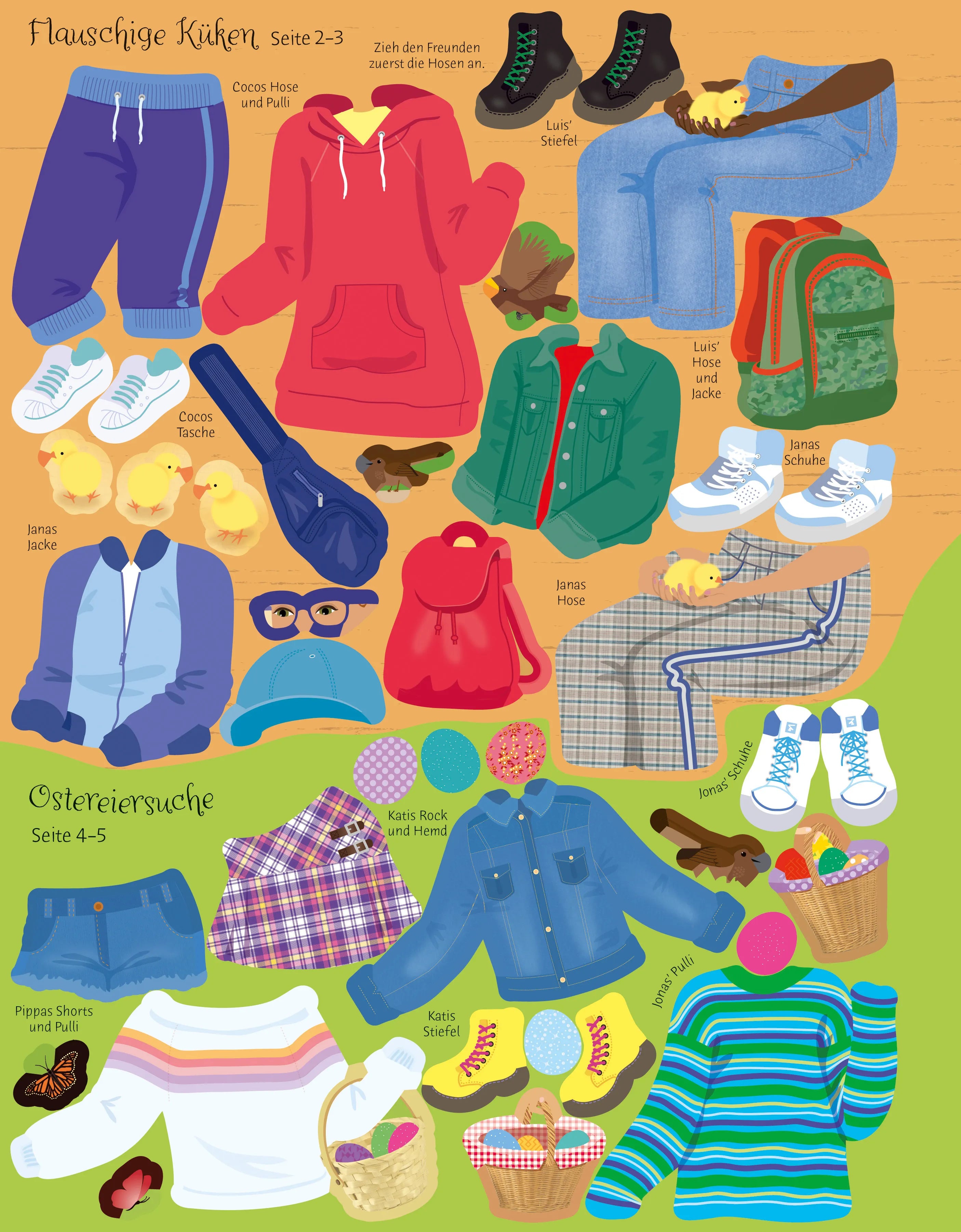 Abbildung von 'Mein Anziehpuppen-Stickerbuch: Ostern'
