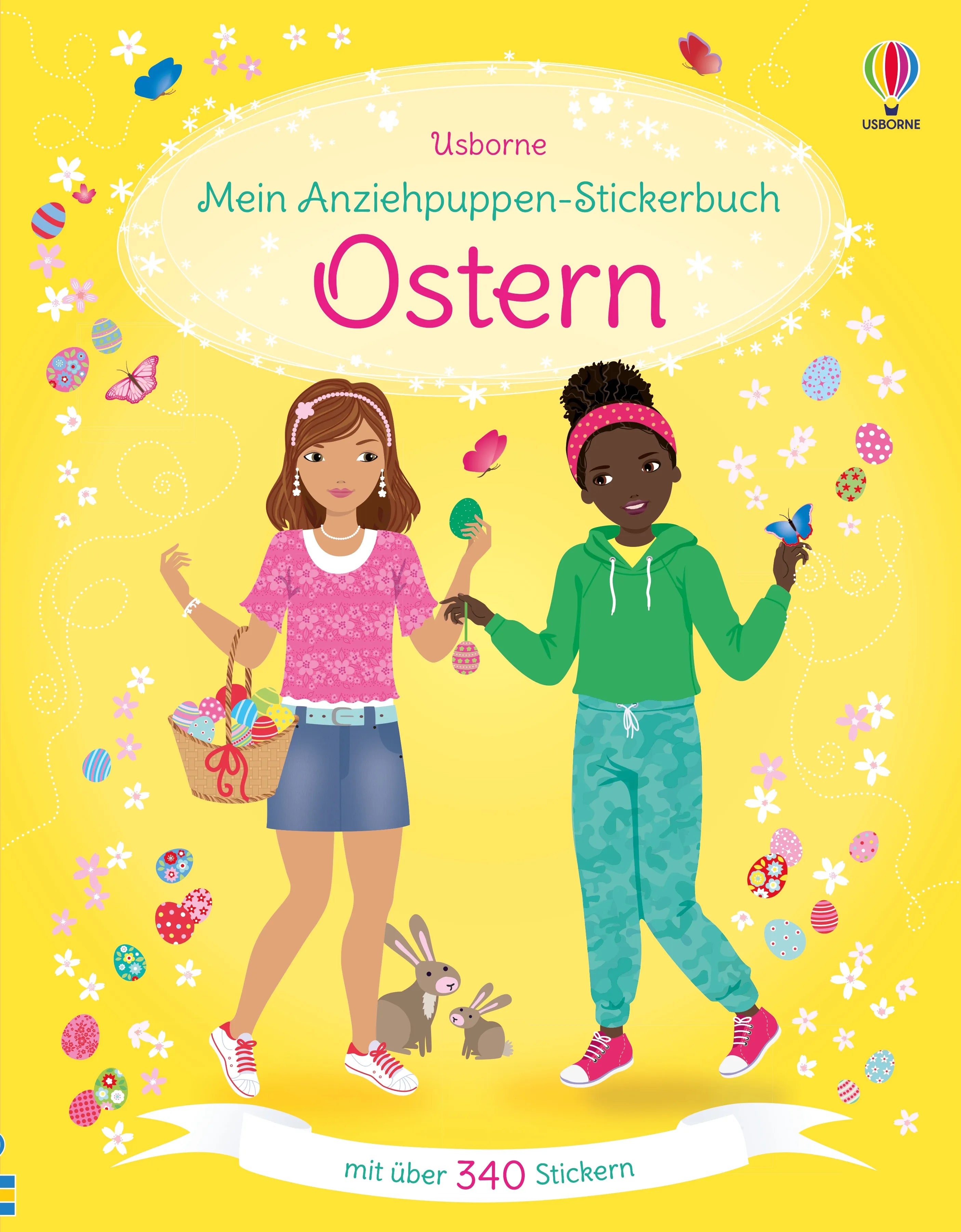 Buchcover von 'Mein Anziehpuppen-Stickerbuch: Ostern' - Taschenbuch von Fiona Watt