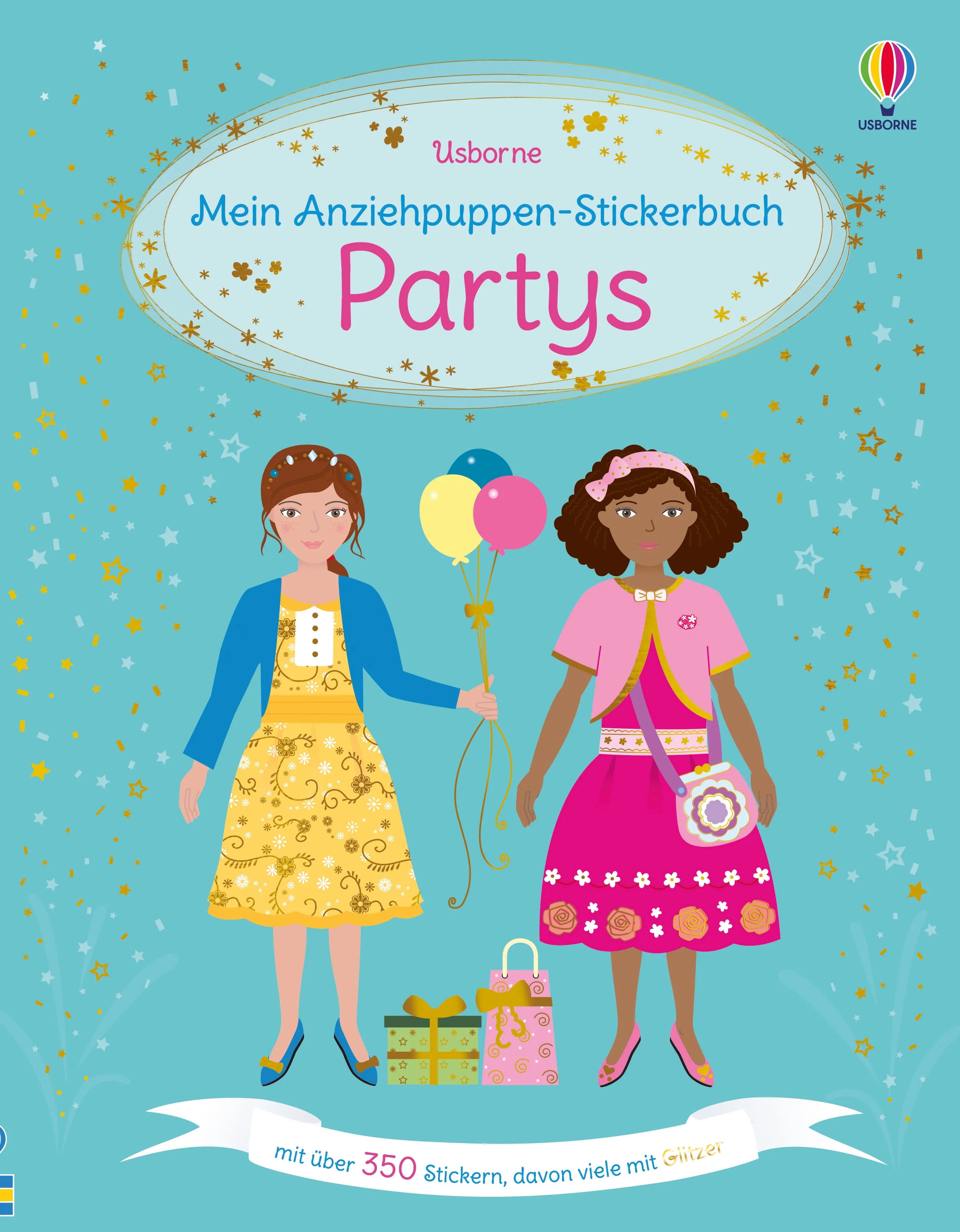 Buchcover von 'Mein Anziehpuppen-Stickerbuch: Partys' - Taschenbuch von Fiona Watt