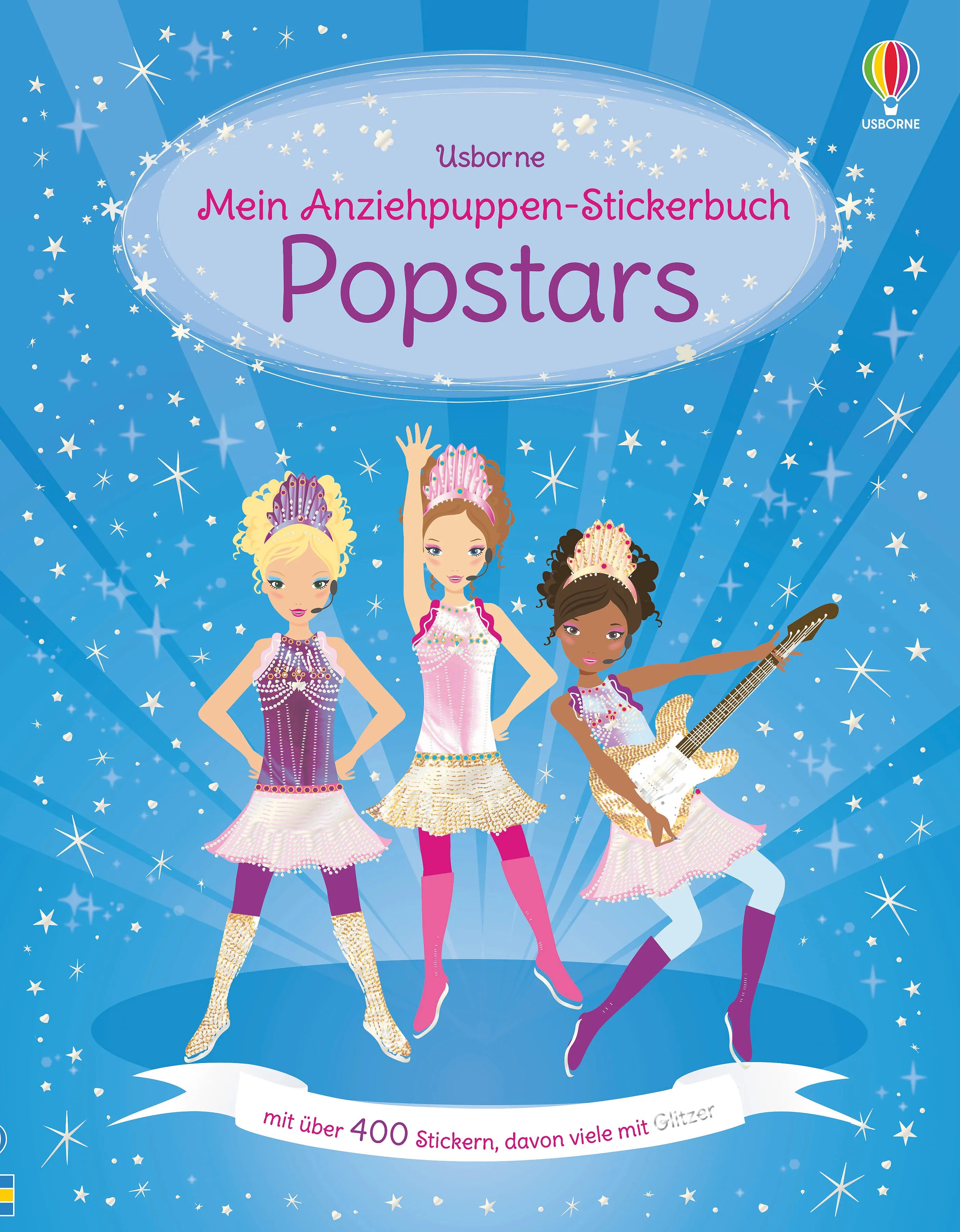 Buchcover von 'Mein Anziehpuppen-Stickerbuch: Popstars' - Taschenbuch von Lucy Bowman