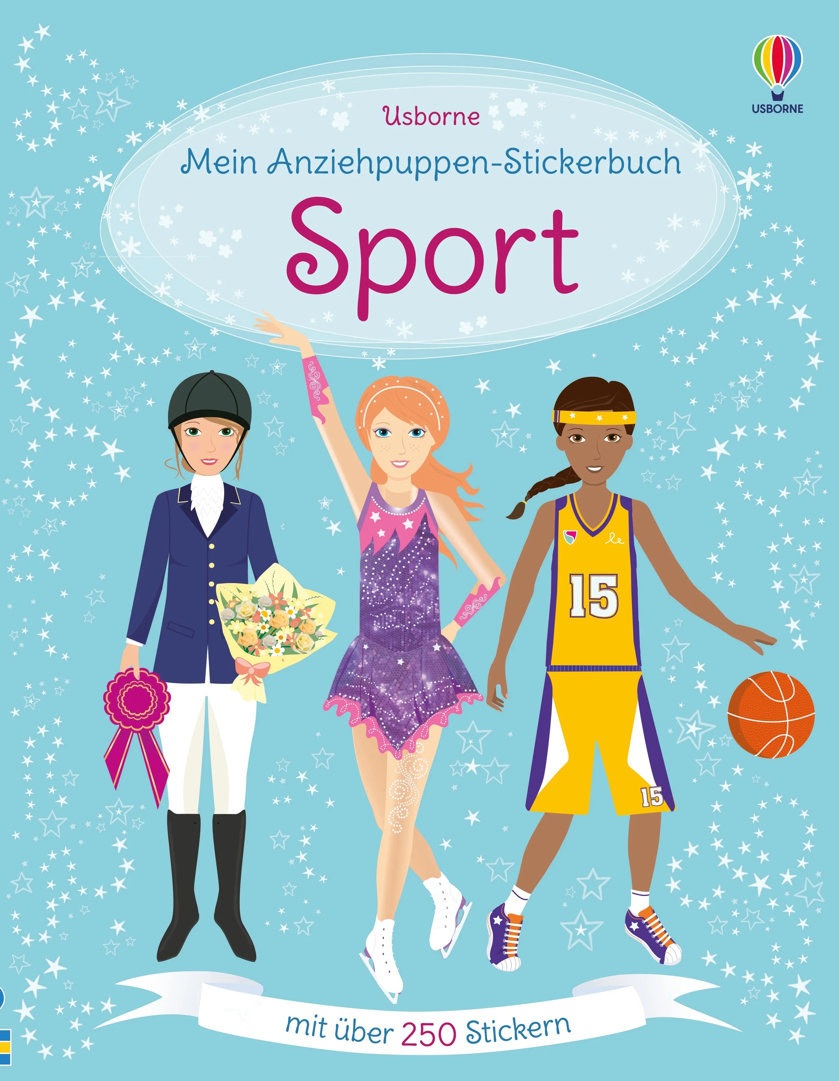 Buchcover von 'Mein Anziehpuppen-Stickerbuch: Sport' - Taschenbuch von Fiona Watt