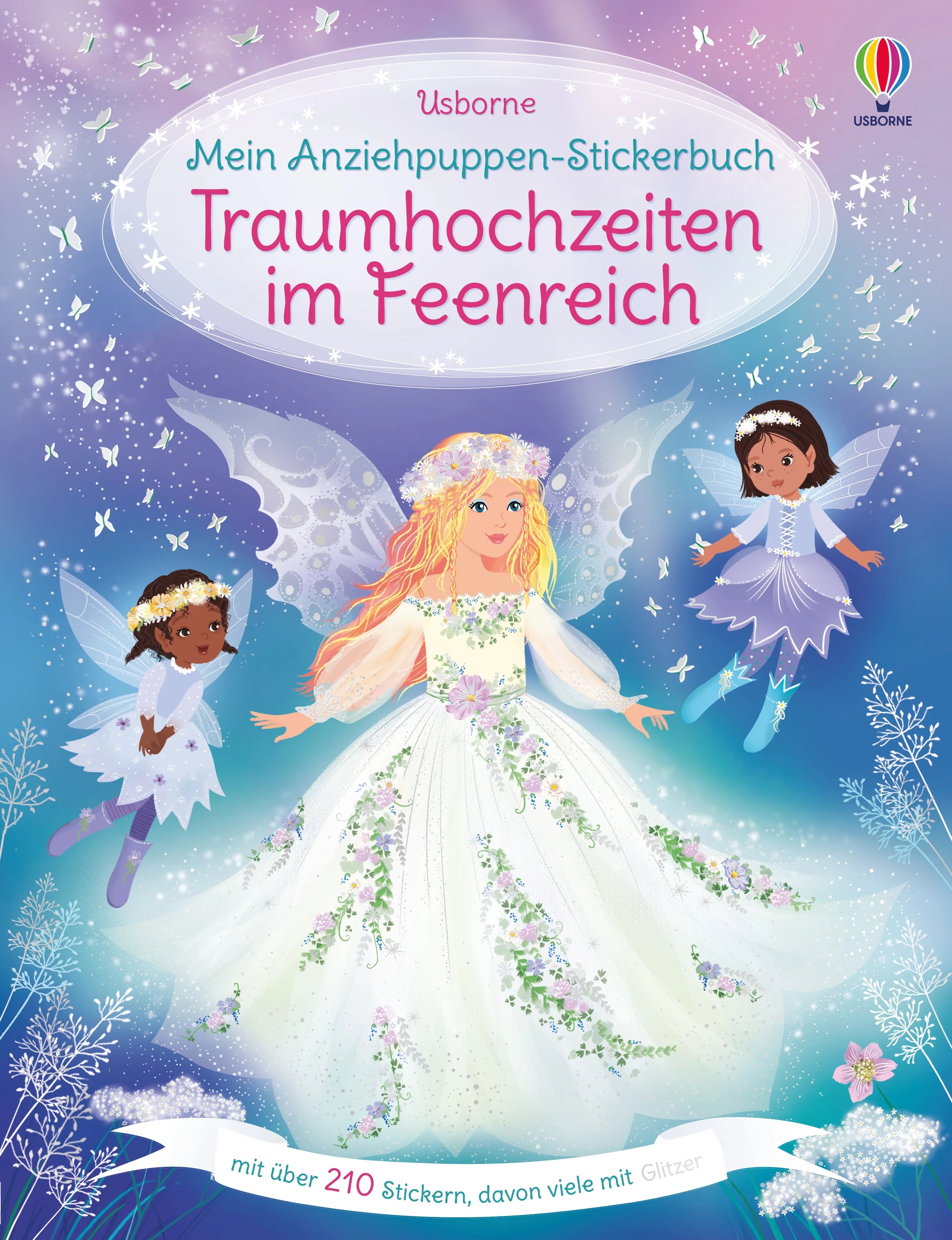 Buchcover von 'Mein Anziehpuppen-Stickerbuch: Traumhochzeiten im Feenreich' - Taschenbuch von Fiona Watt