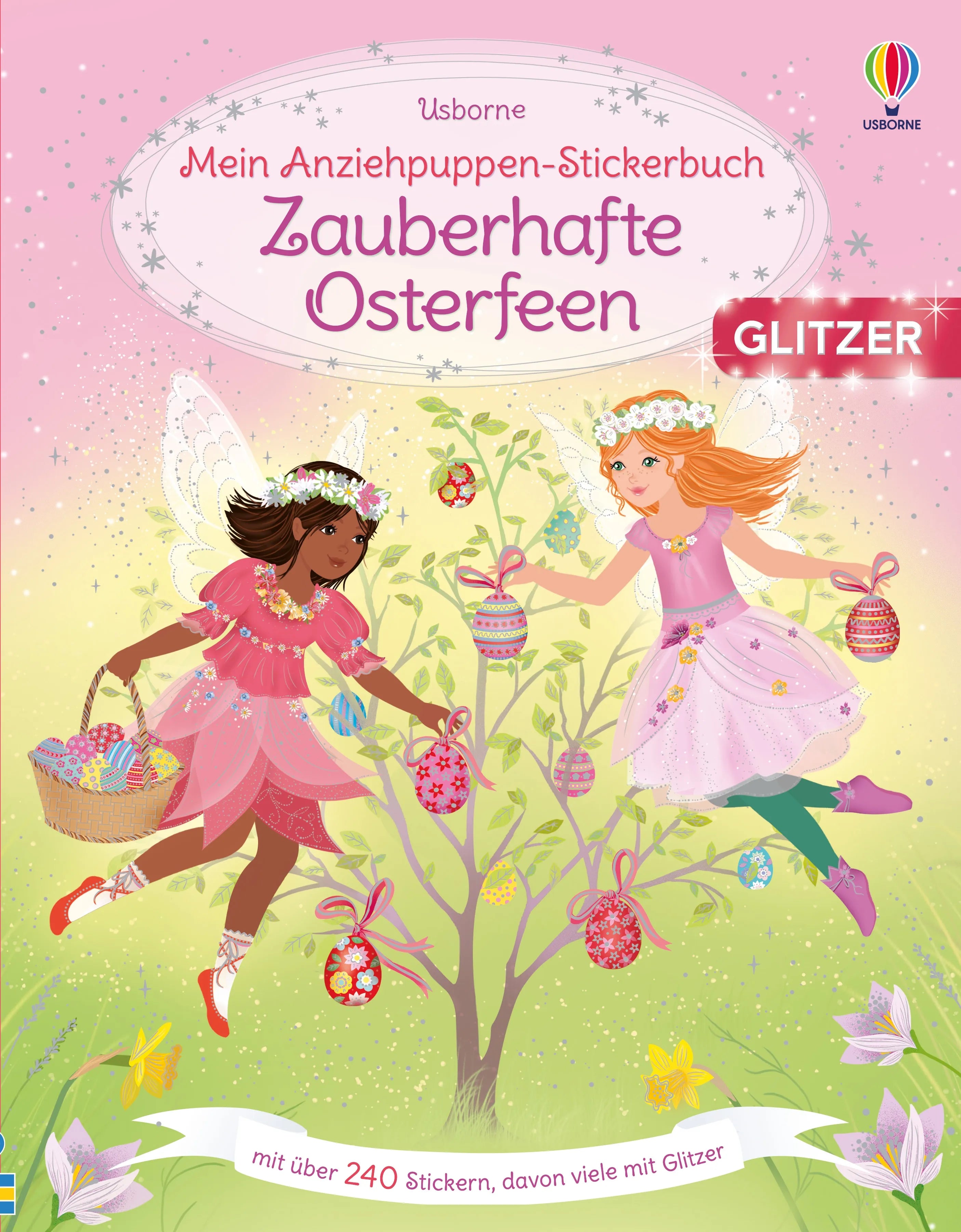 Buchcover von 'Mein Anziehpuppen-Stickerbuch: Zauberhafte Osterfeen' - Taschenbuch von Fiona Watt
