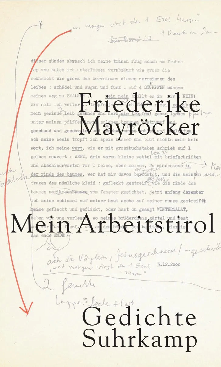 Buchcover von 'Mein Arbeitstirol' - Gebundene Ausgabe von Friederike Mayröcker