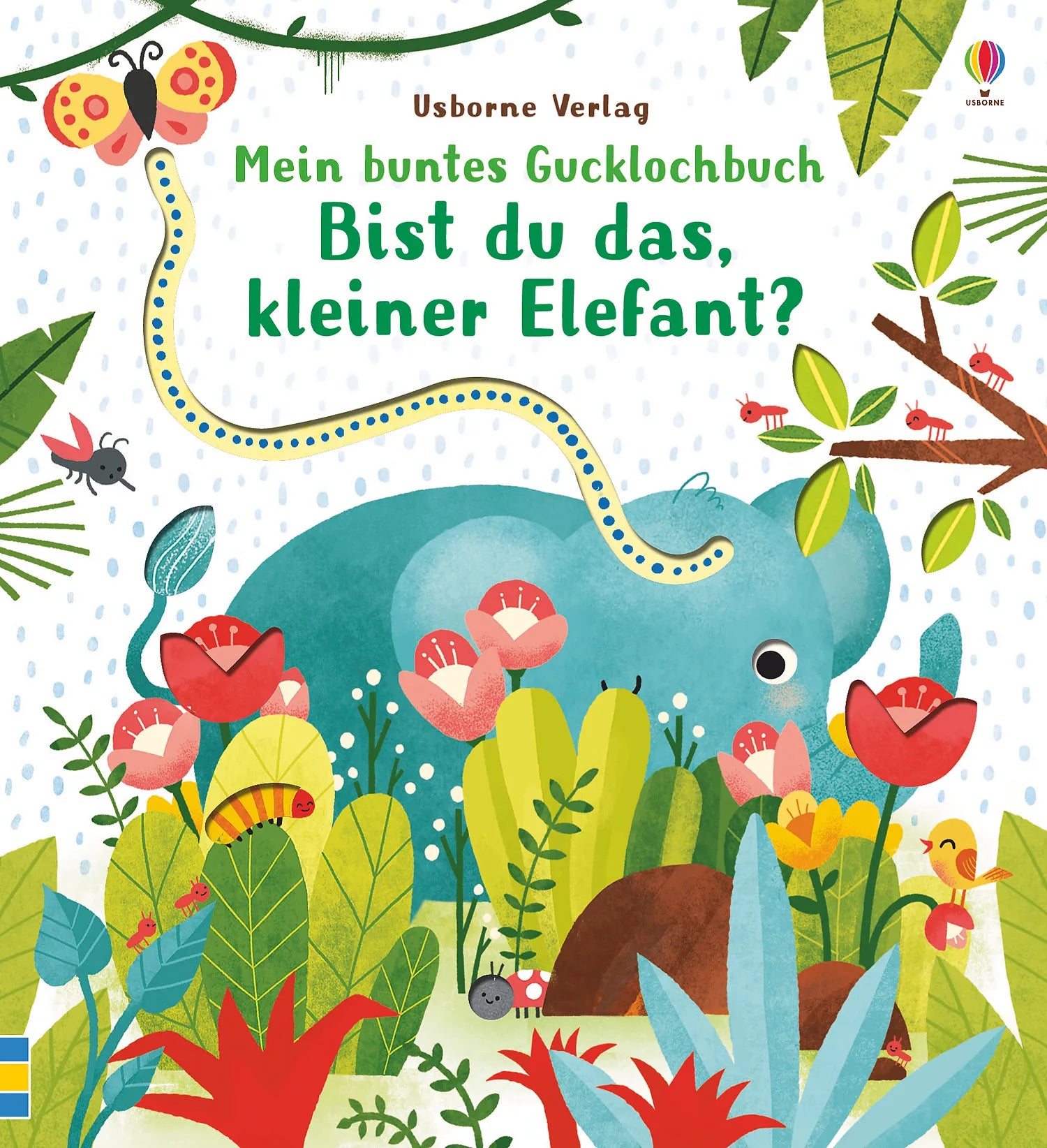 Buchcover von 'Mein buntes Gucklochbuch: Bist du das, kleiner Elefant?' - Gebundene Ausgabe von Sam Taplin