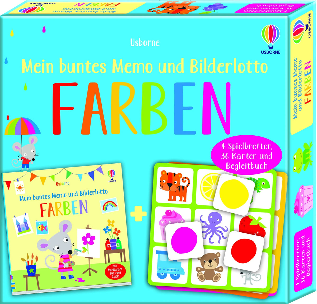 Gesellschaftsspiel: Mein buntes Memo und Bilderlotto: Farben