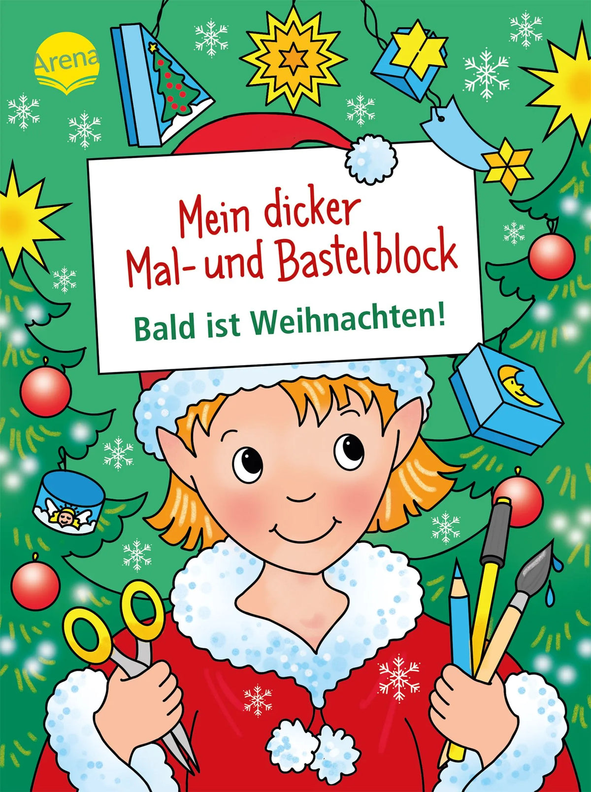 Cover: Mein dicker Mal- und Bastelblock. Bald ist Weihnachten! (Taschenbuch) von Corina Beurenmeister