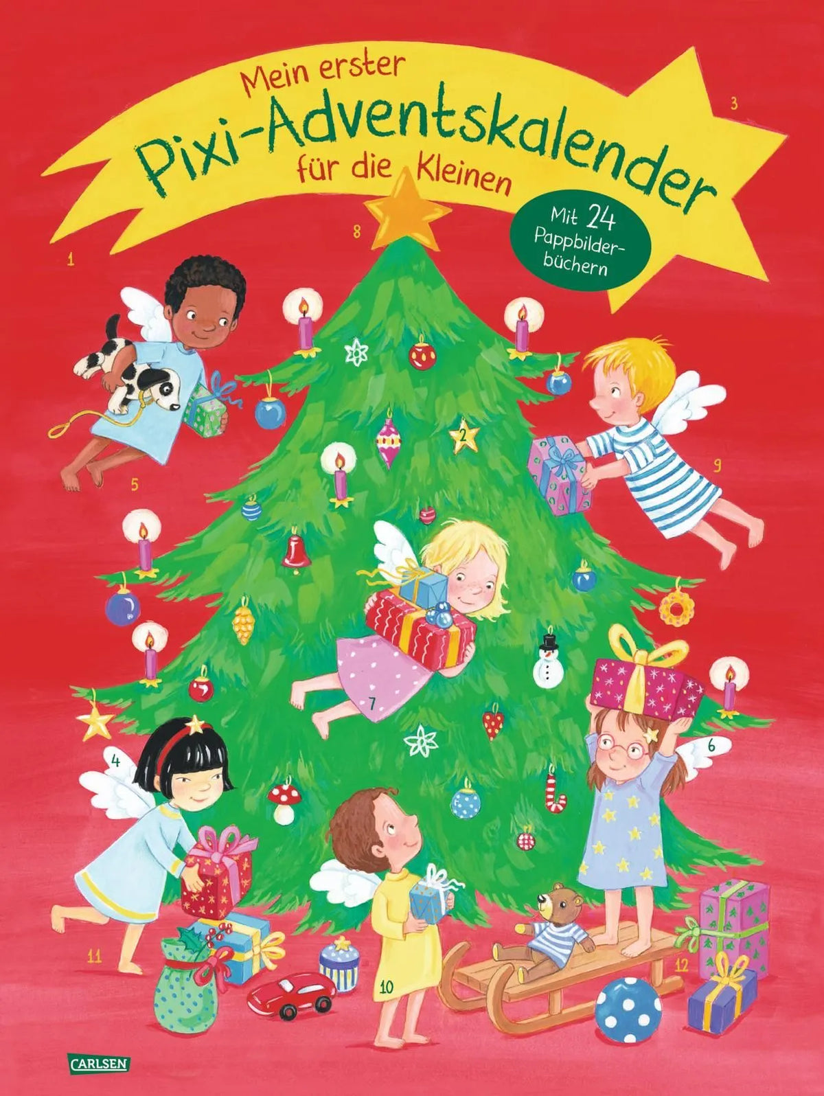 Cover: Mein erster Pixi-Adventskalender für die Kleinen – mit 24 Pappbilderbüchern – 2026 (Taschenbuch) von Diverse