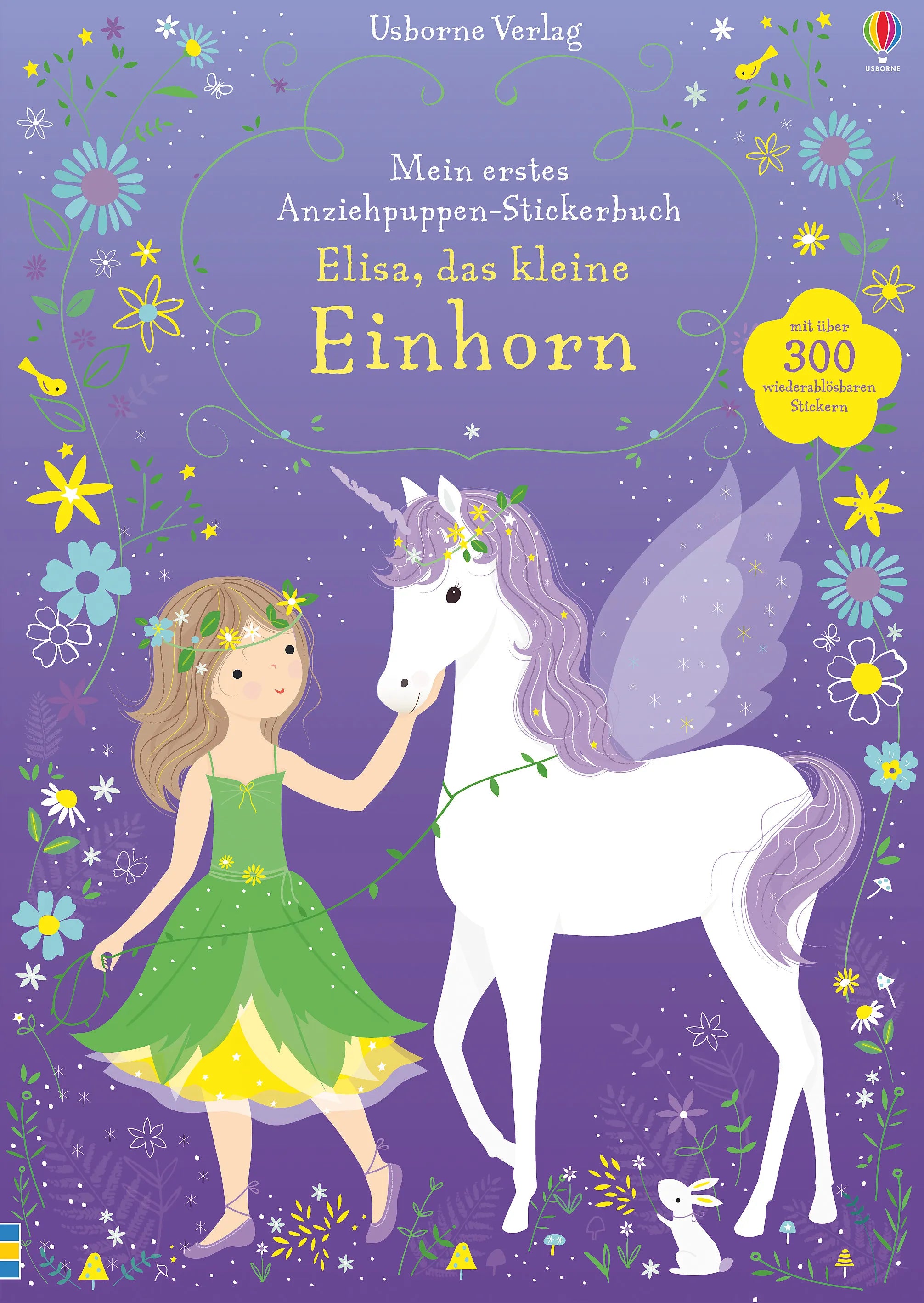 Buchcover von 'Mein erstes Anziehpuppen-Stickerbuch: Elisa, das kleine Einhorn' - Taschenbuch von Fiona Watt