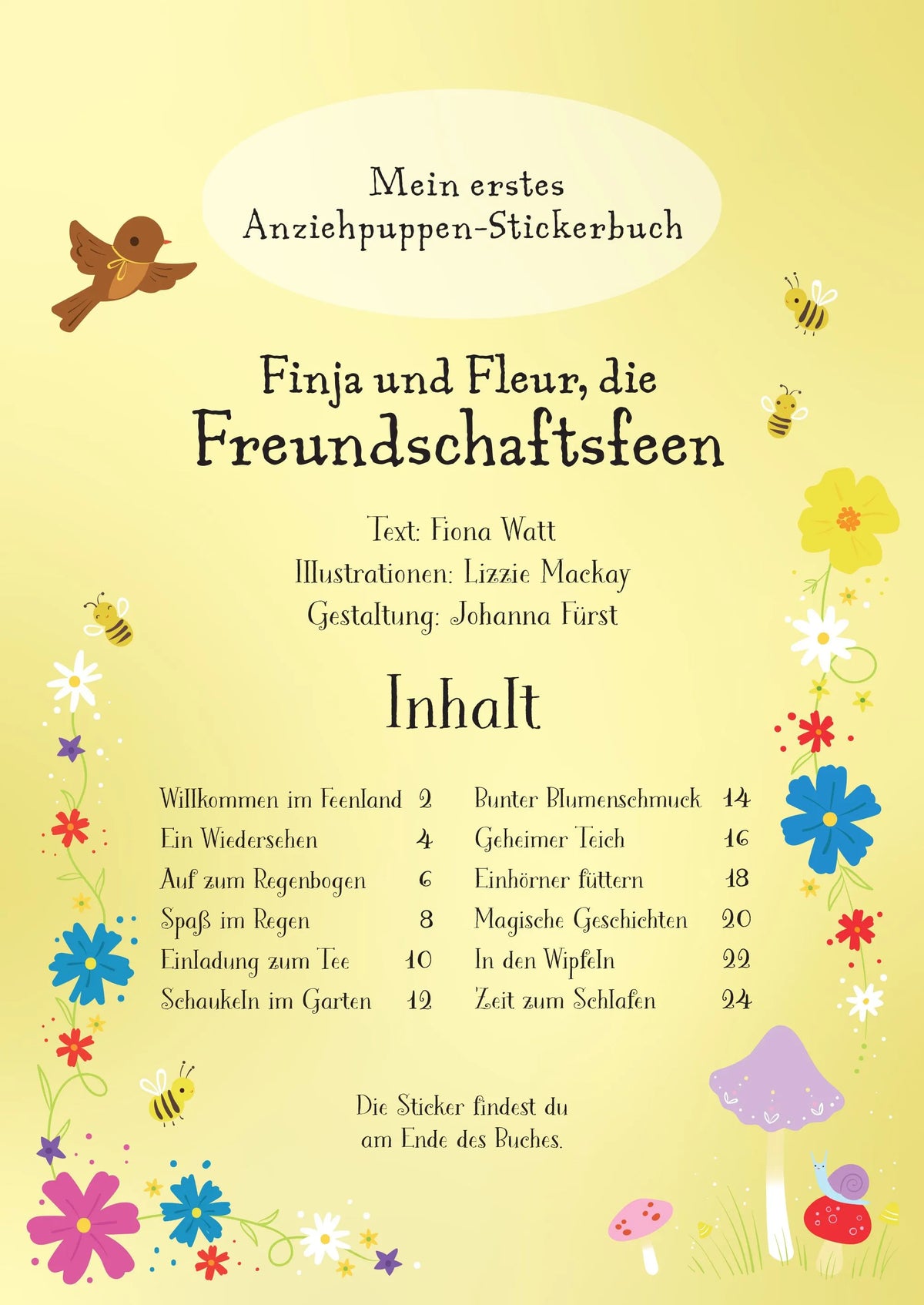 Detailansicht: Mein erstes Anziehpuppen-Stickerbuch: Finja und Fleur, die Freundschaftsfeen (Taschenbuch)