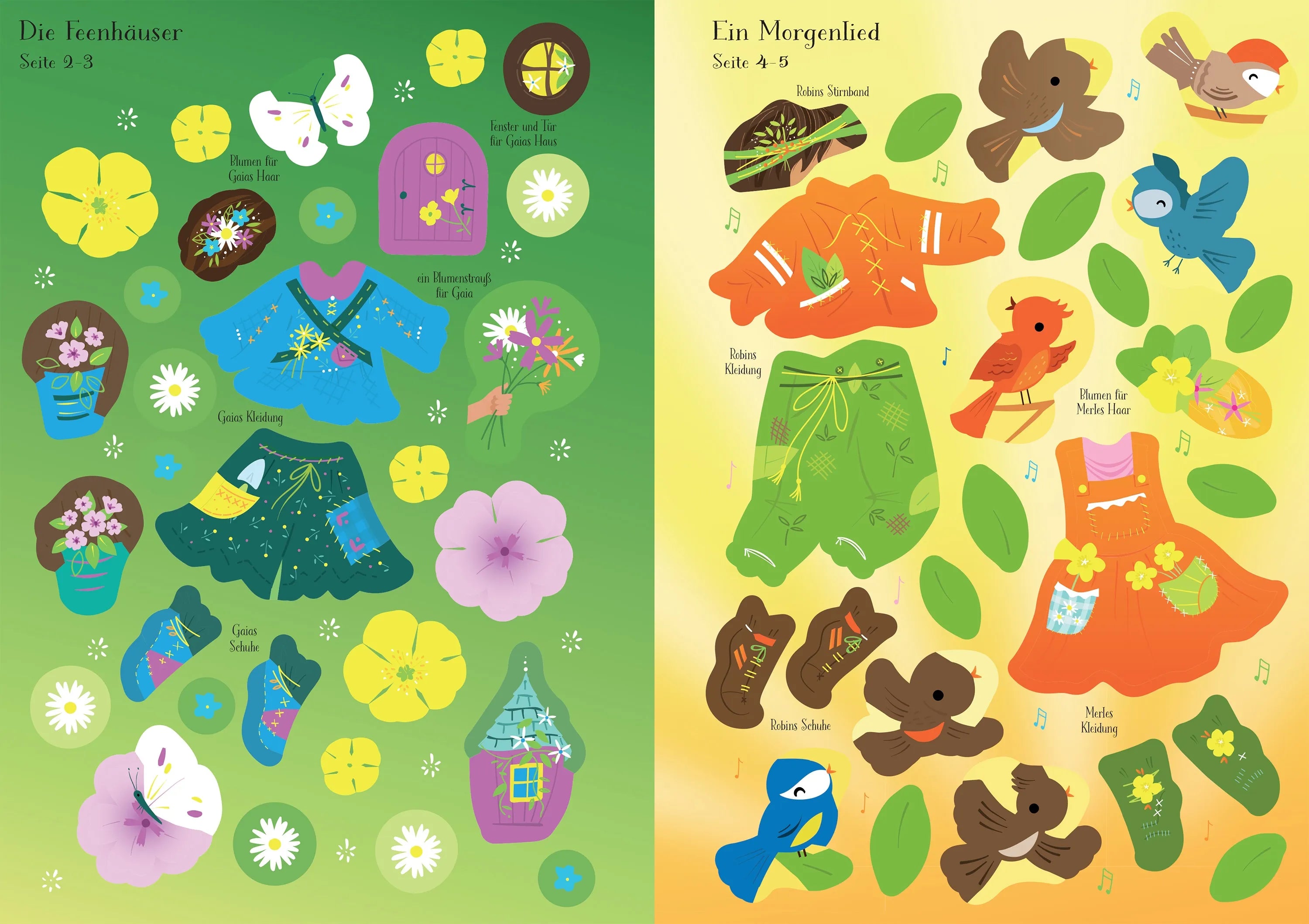 Detailansicht: Mein erstes Anziehpuppen-Stickerbuch: Gaia, die kleine Gartenfee (Taschenbuch)
