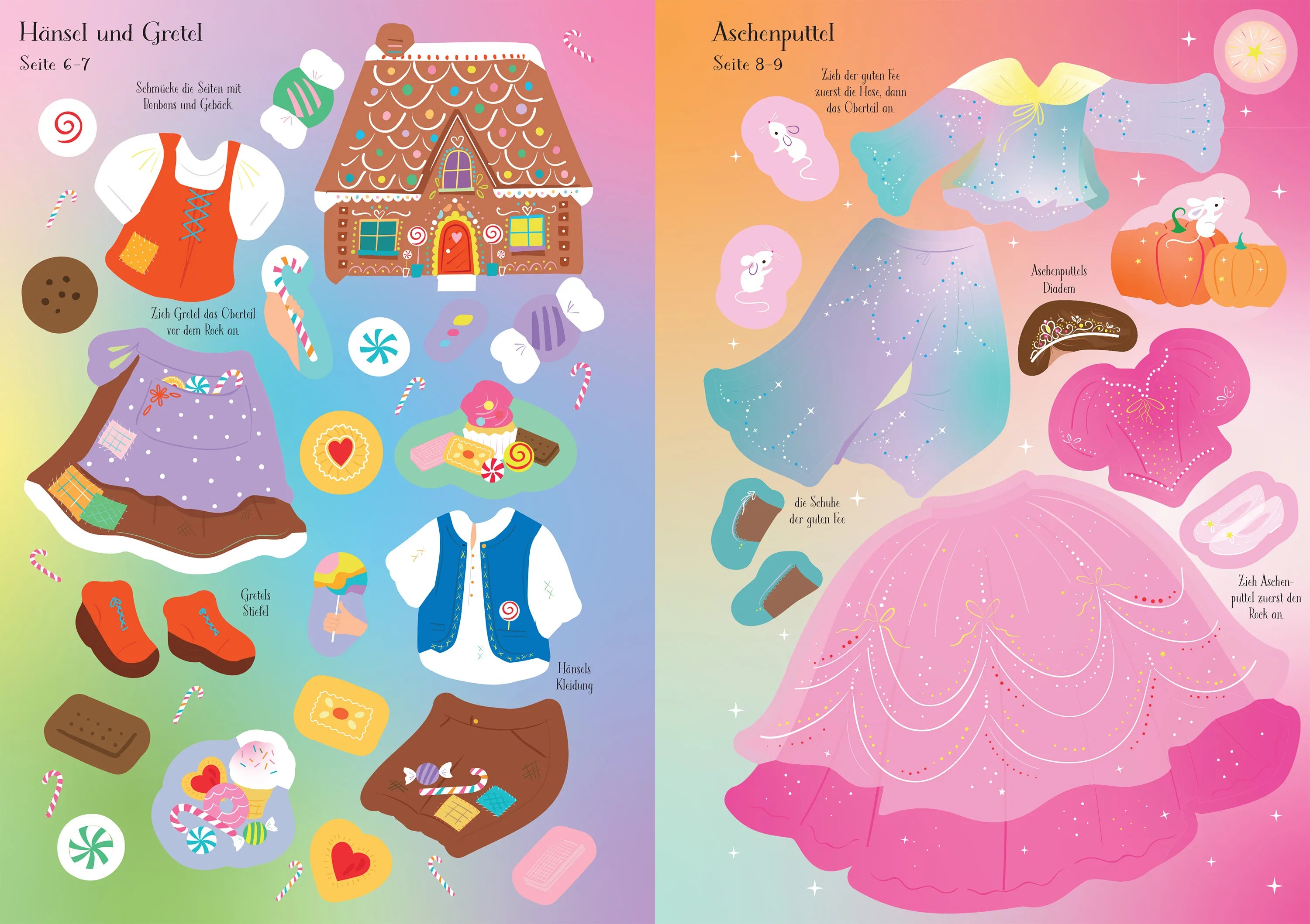 Detailansicht: Mein erstes Anziehpuppen-Stickerbuch: Märchenfiguren (Taschenbuch)