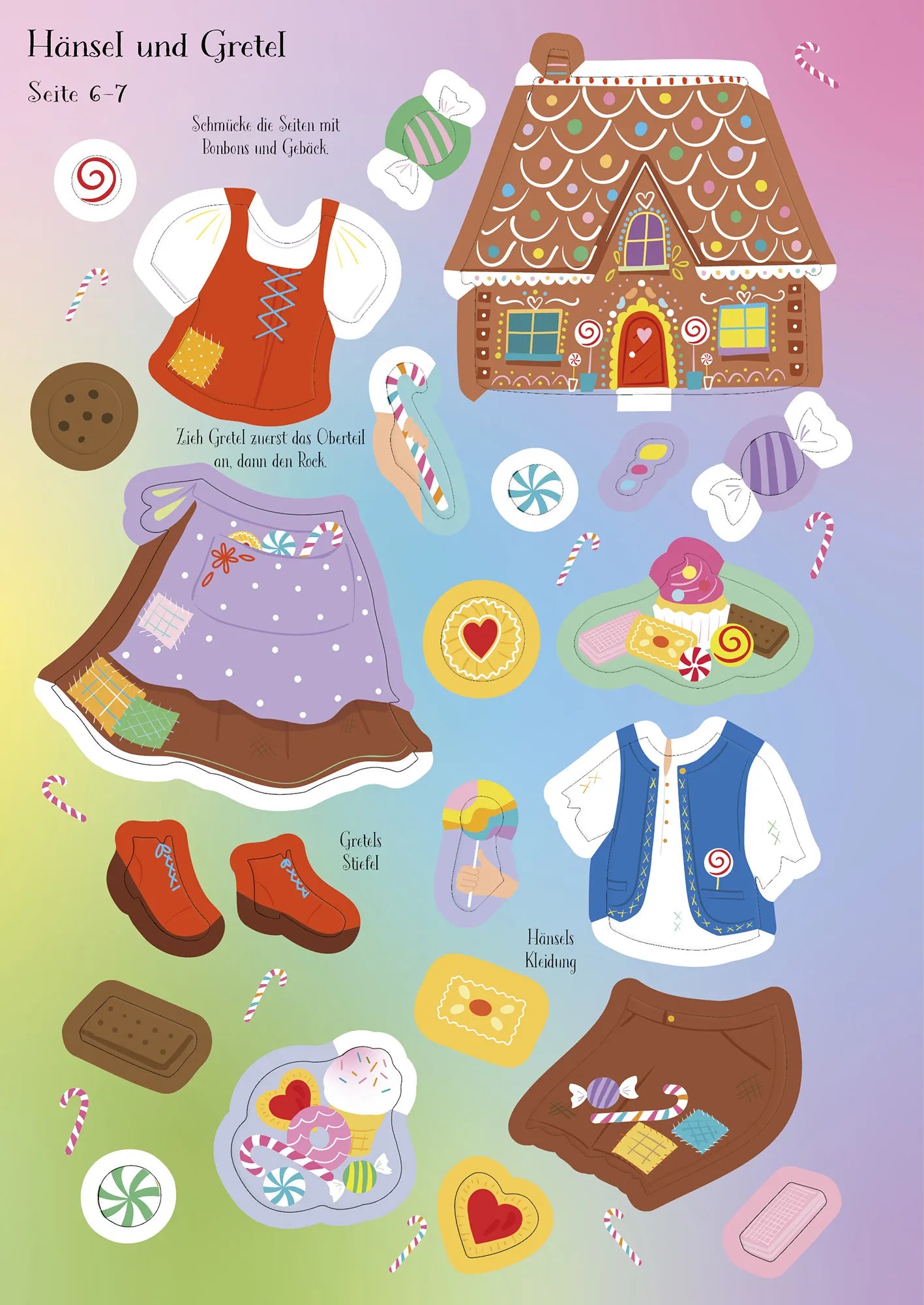 Detailansicht: Mein erstes Anziehpuppen-Stickerbuch: Märchenfiguren (Taschenbuch)