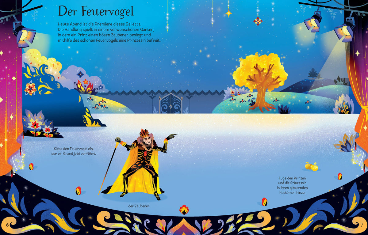 Detailansicht: Mein erstes Glitzer-Stickerbuch: Im Ballett (Taschenbuch)