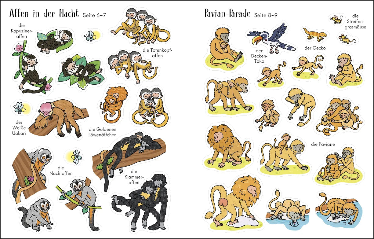 Abbildung von 'Mein erstes Stickerbuch: Affenbande'