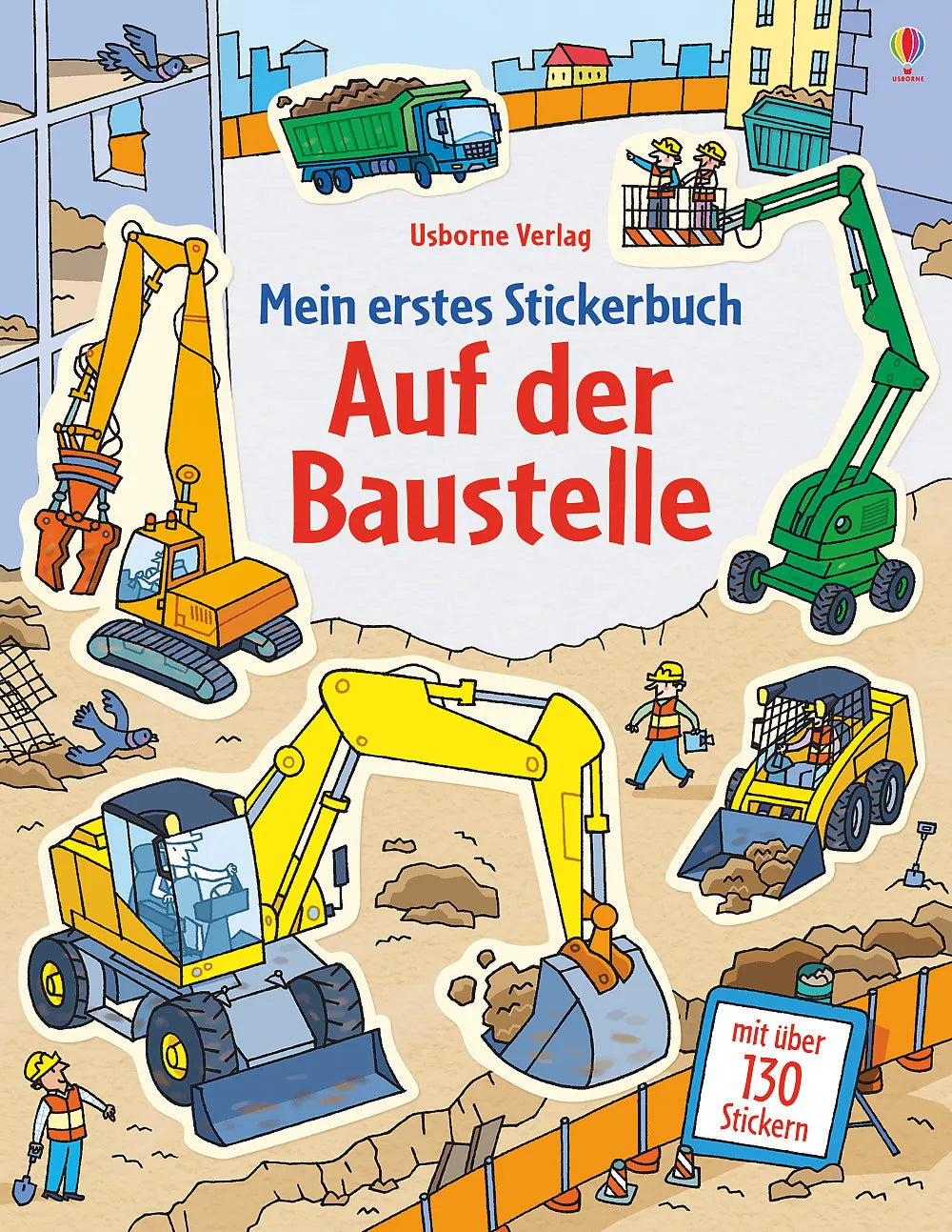 Buchcover von 'Mein erstes Stickerbuch: Auf der Baustelle' - Taschenbuch von Jessica Greenwell