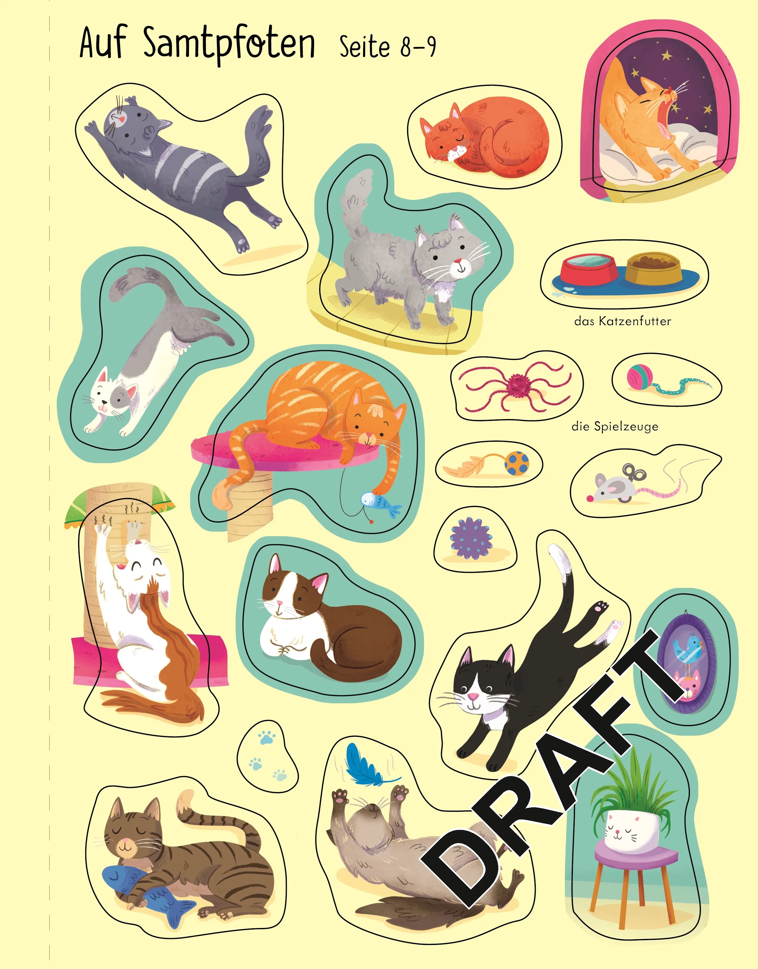 Kristie Pickersgill - Mein erstes Stickerbuch: Haustiere