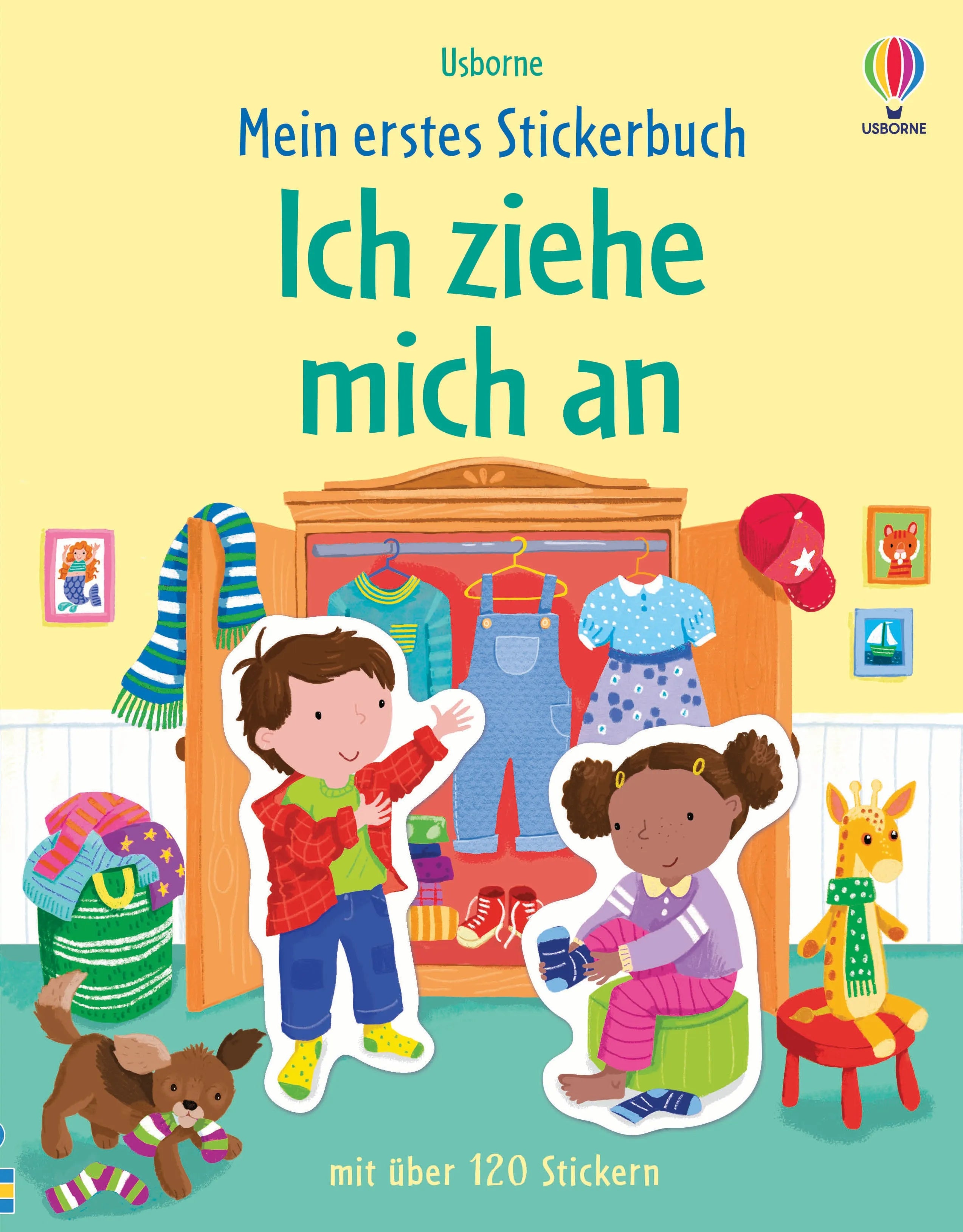 Buchcover von 'Mein erstes Stickerbuch: Ich ziehe mich an' - Taschenbuch von Jessica Greenwell