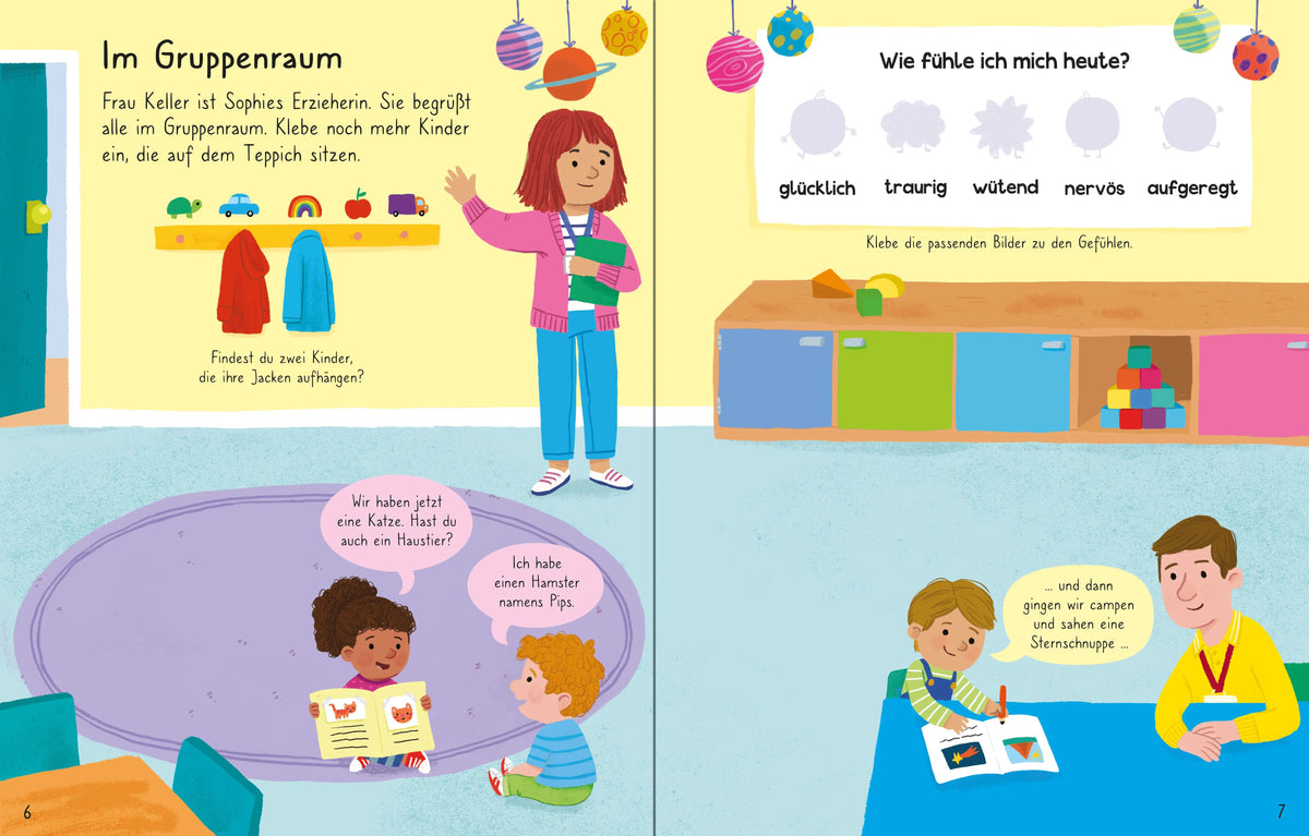 Detailansicht: Mein erstes Stickerbuch: Im Kindergarten (Taschenbuch)