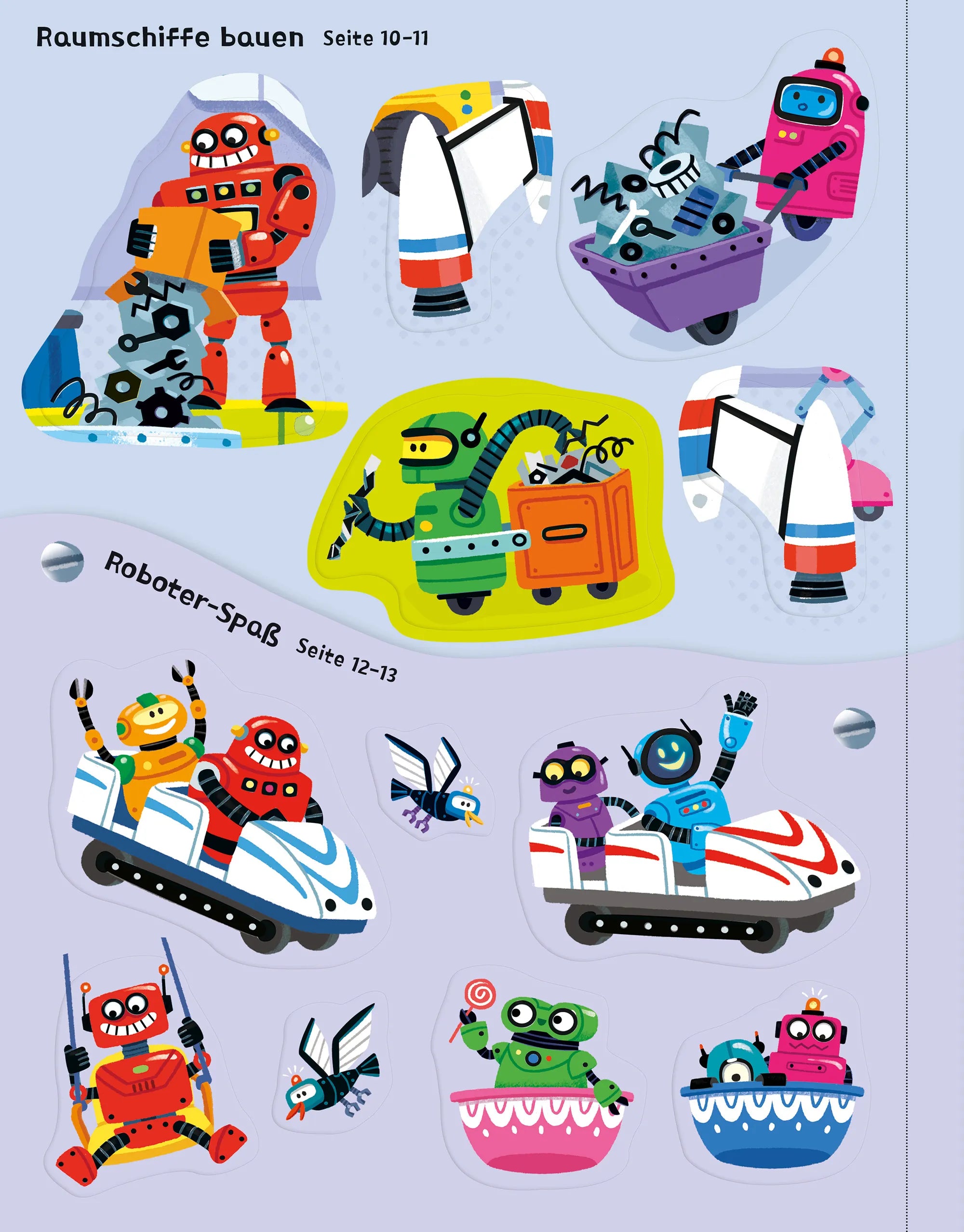 Detailansicht: Mein erstes Stickerbuch METALLIC: Roboter (Taschenbuch)
